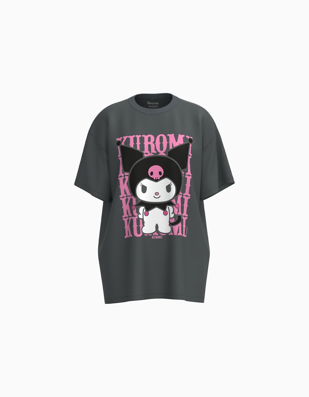 Kortärmad oversize t-shirt med Kuromi-tryck