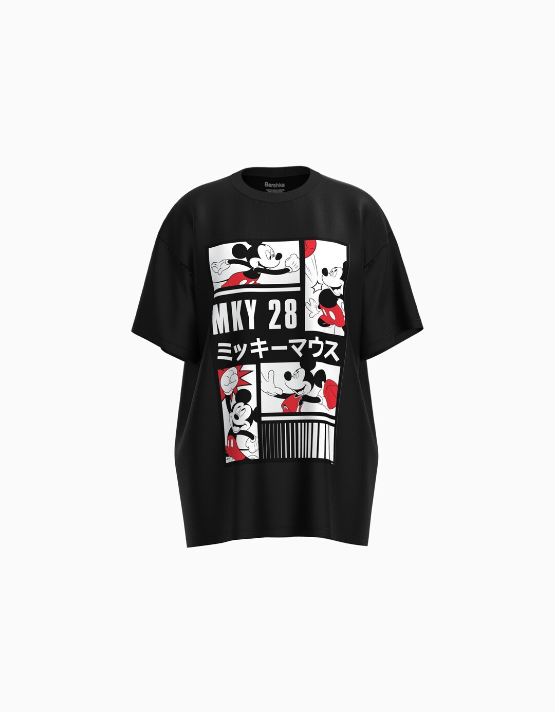 Mickey Mouse print oversized fit short sleeve T-shirt