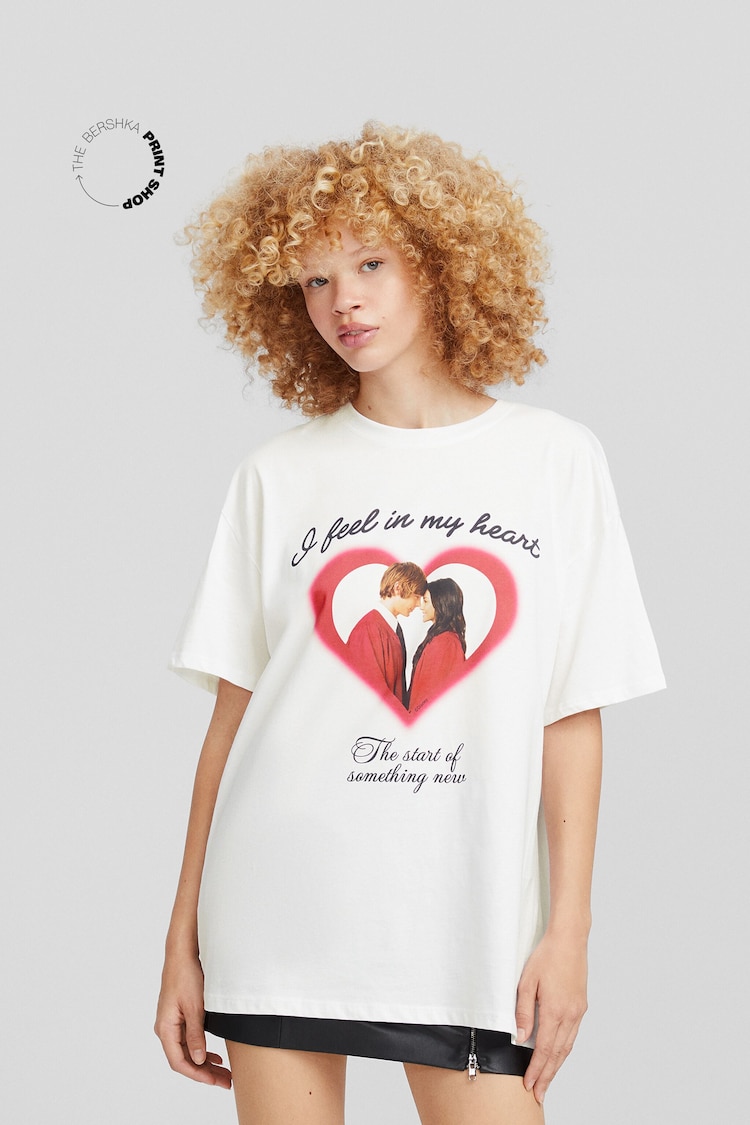 Oversize short sleeve High School Musical print T-shirt
