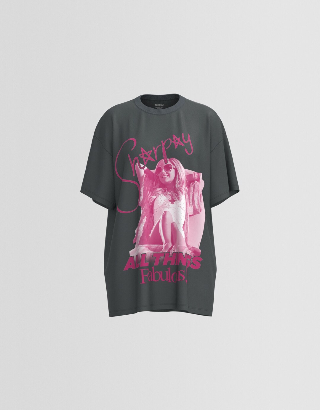 Kortärmad oversize t-shirt High School Musical Sharpay-tryck