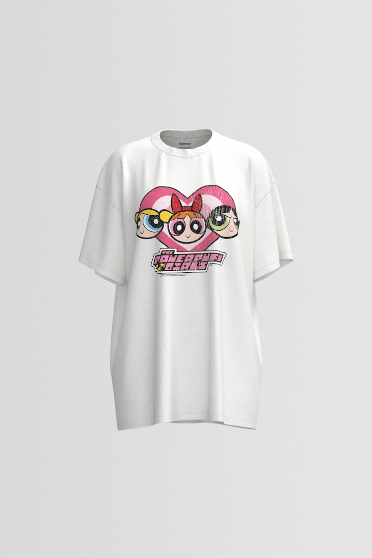 Powerpuff Girls print short sleeve oversize T-shirt