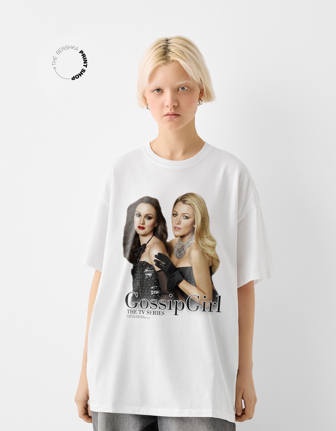 Gossip Girl mintás, rövid ujjú póló