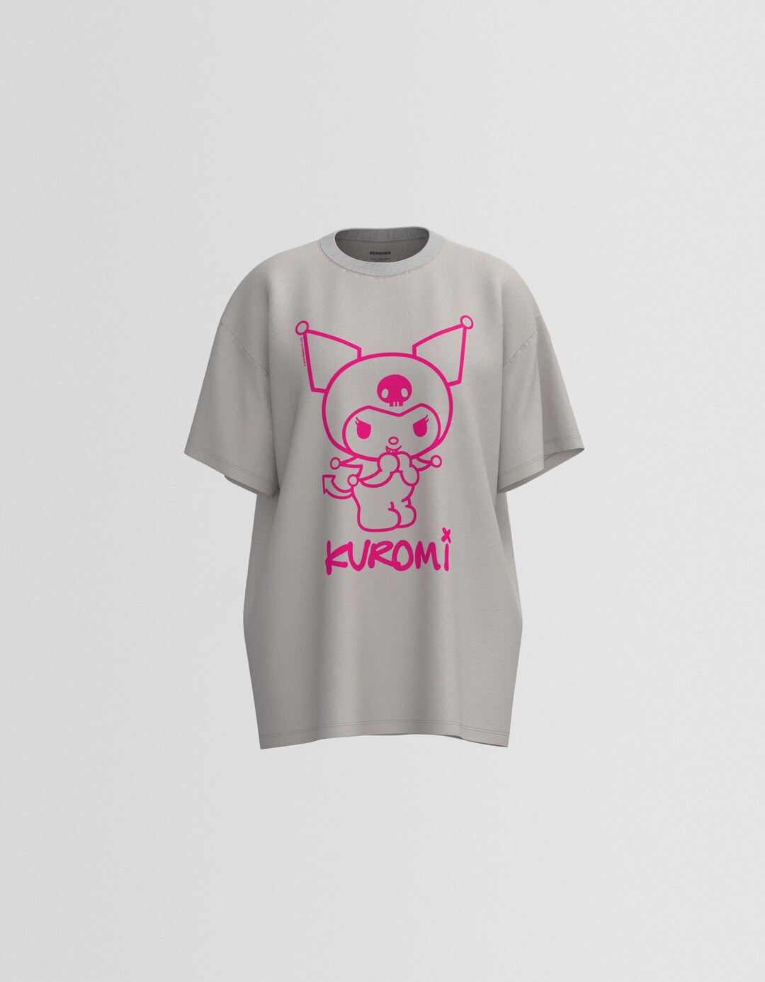 T-shirt Kuromi manga curta boxy