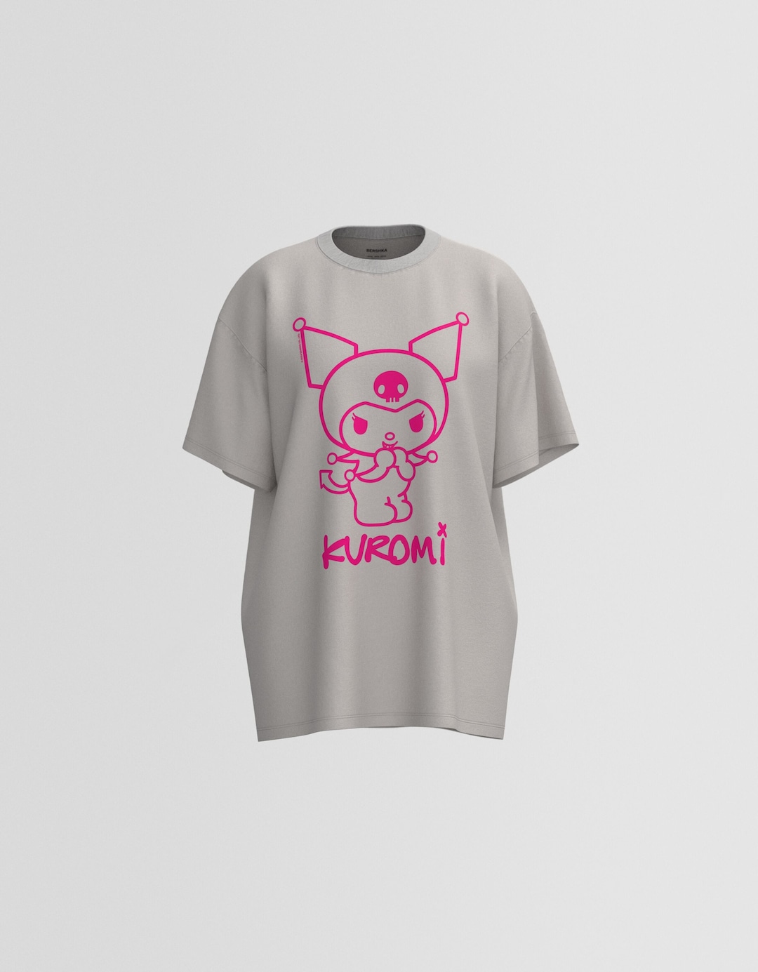 Kortärmad t-shirt med fyrkantig passform och Kuromi-tryck