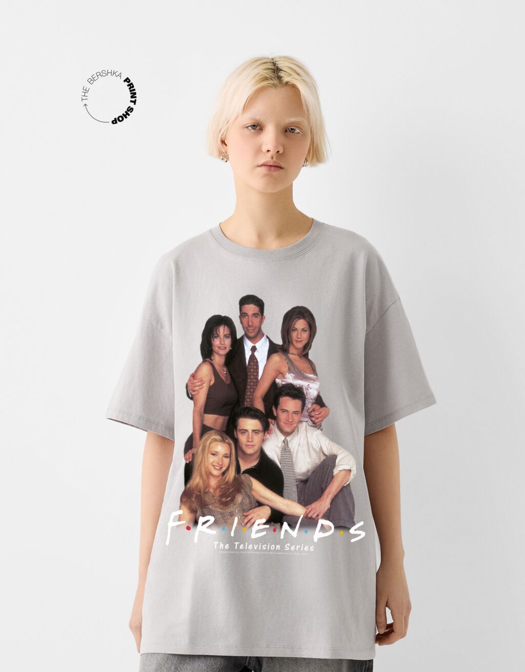 Camiseta friends manga corta oversize print Camisetas y tops