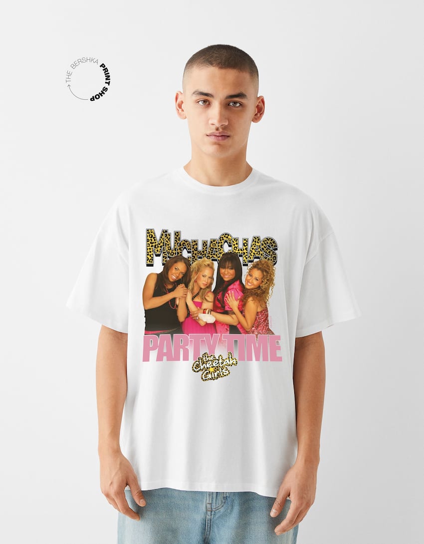T-shirt Cheetah Girls manches courtes oversize - Femme | Bershka
