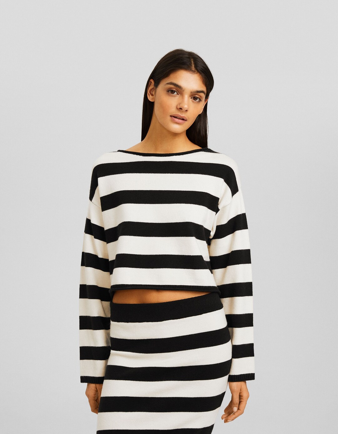 Sweter w paski