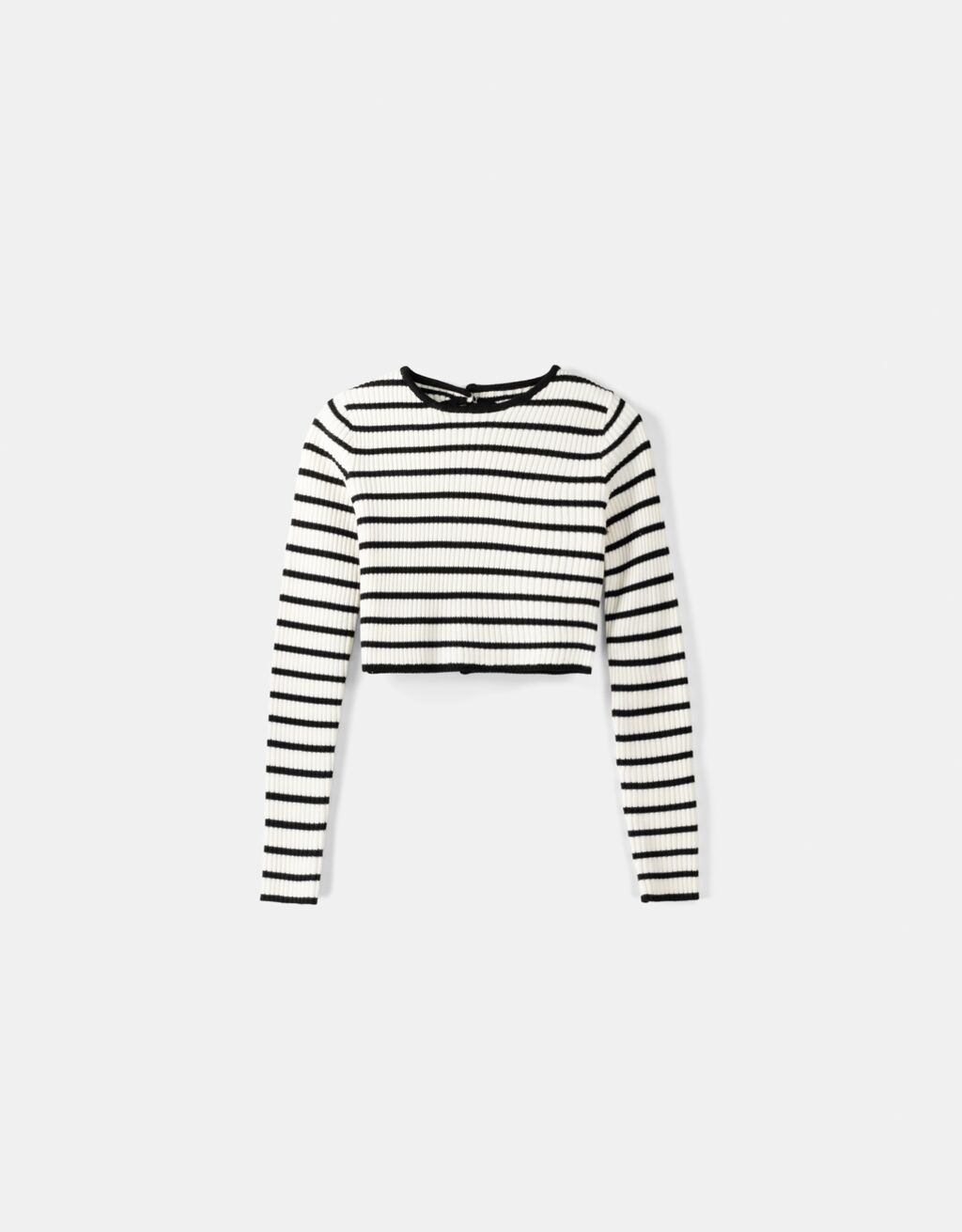 سويتر بفتحة خلفية-أسود-4