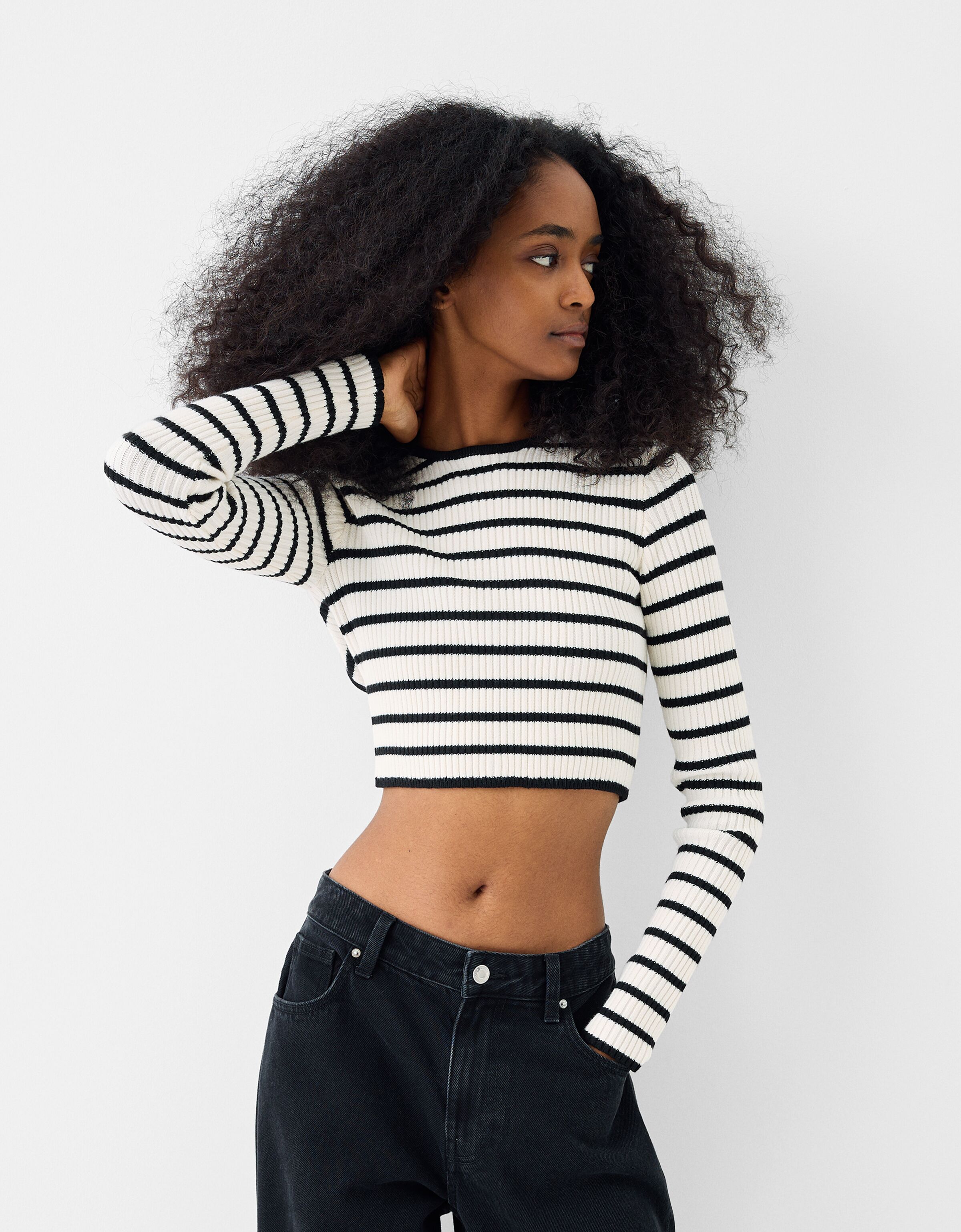Open back sweater Women Bershka