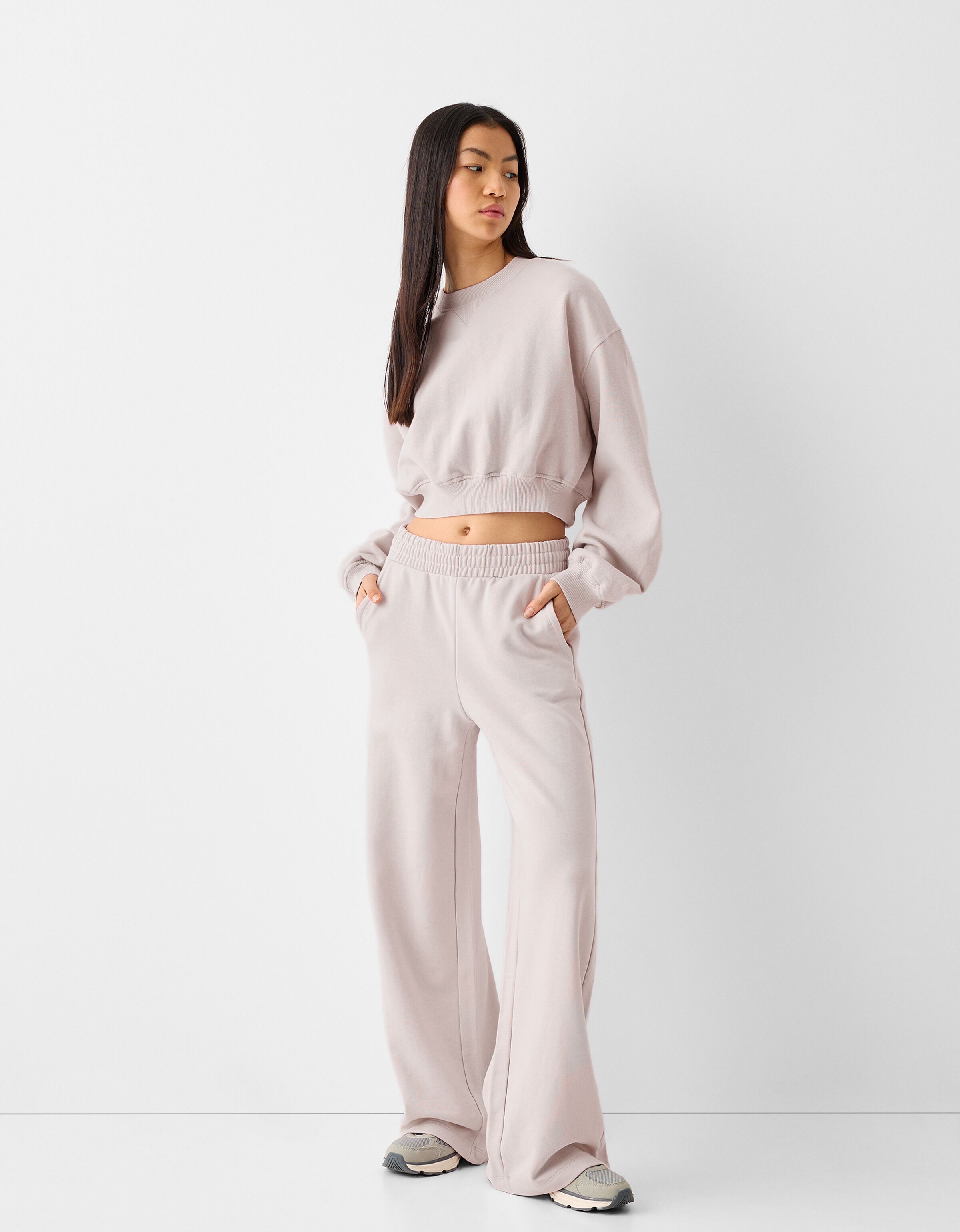 Felpa cheap cropped bershka