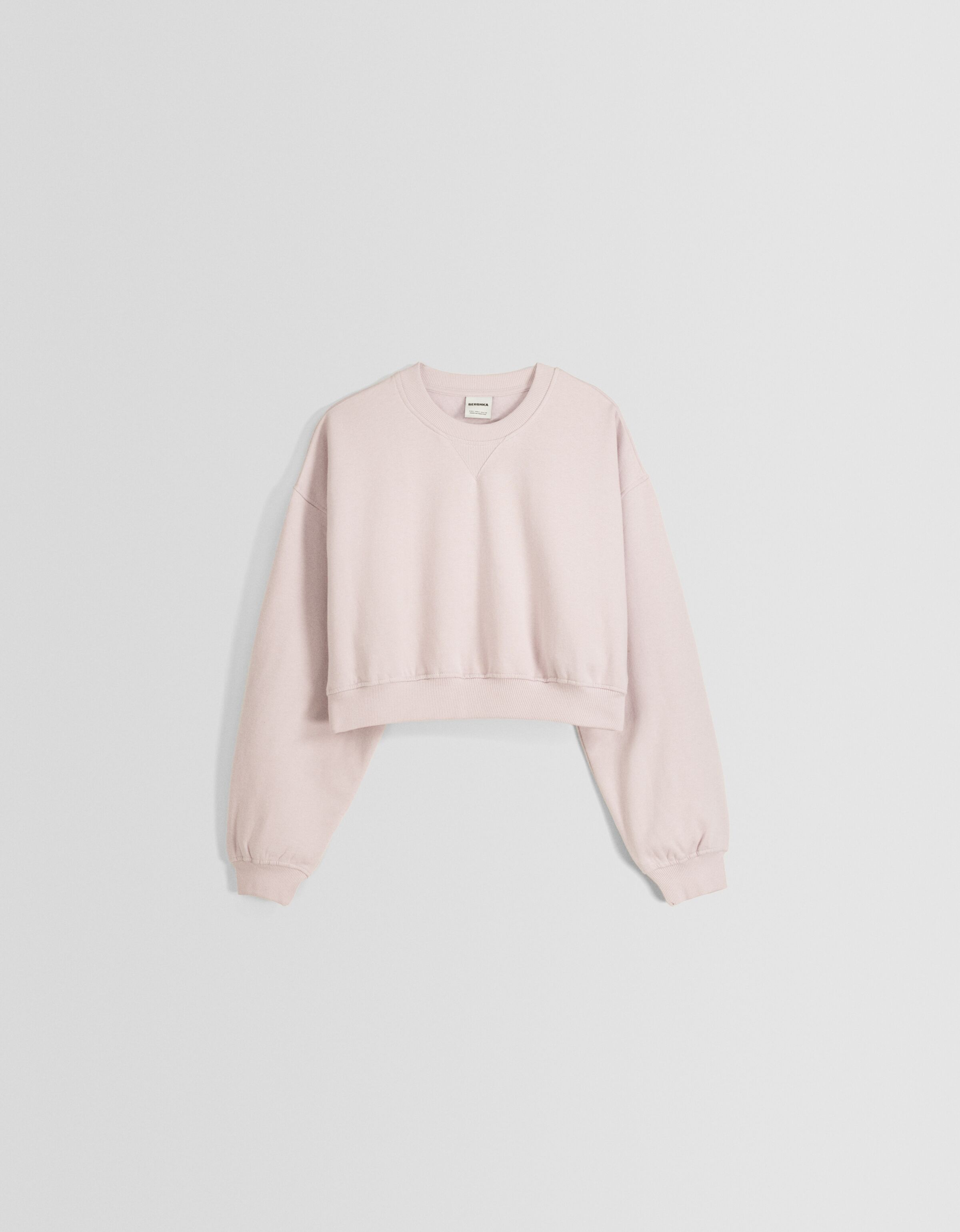 Sudadera crop top discount bershka