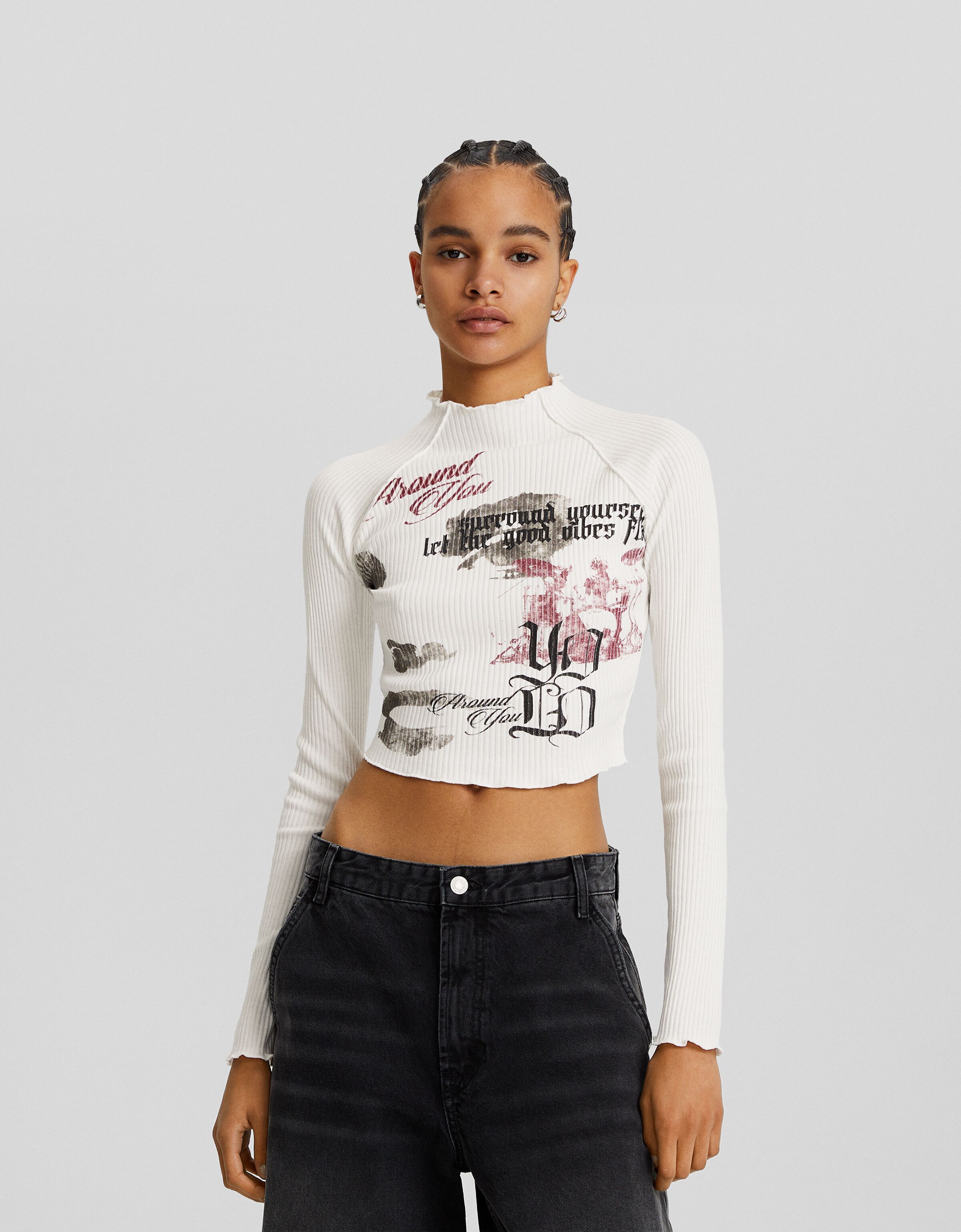 Bershka magliette store maniche lunghe