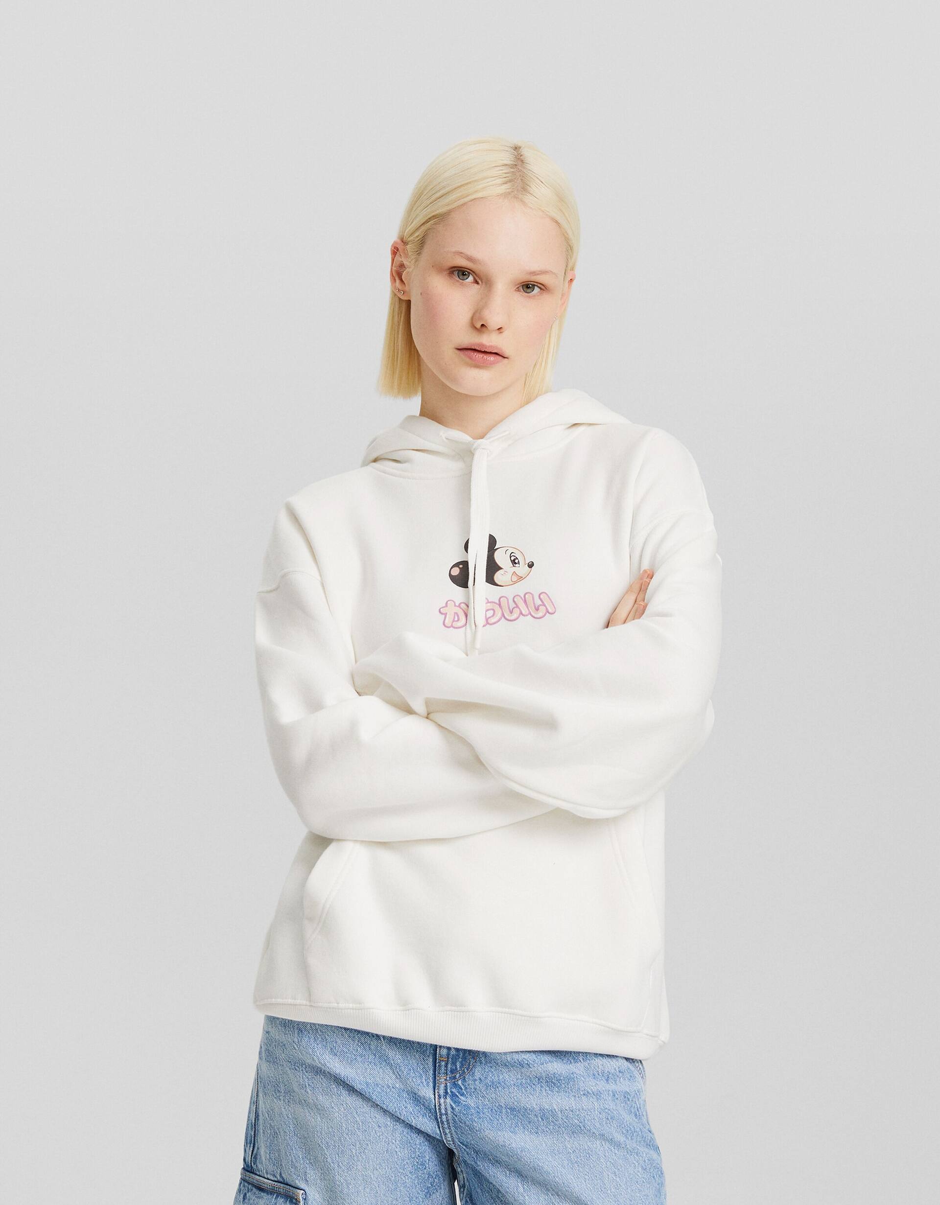 Mickey print hoodie - Sweatshirts and hoodies - BSK Teen