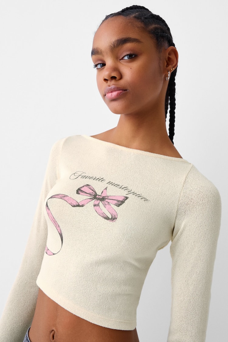 Pullover mit langen Ärmeln und Print
