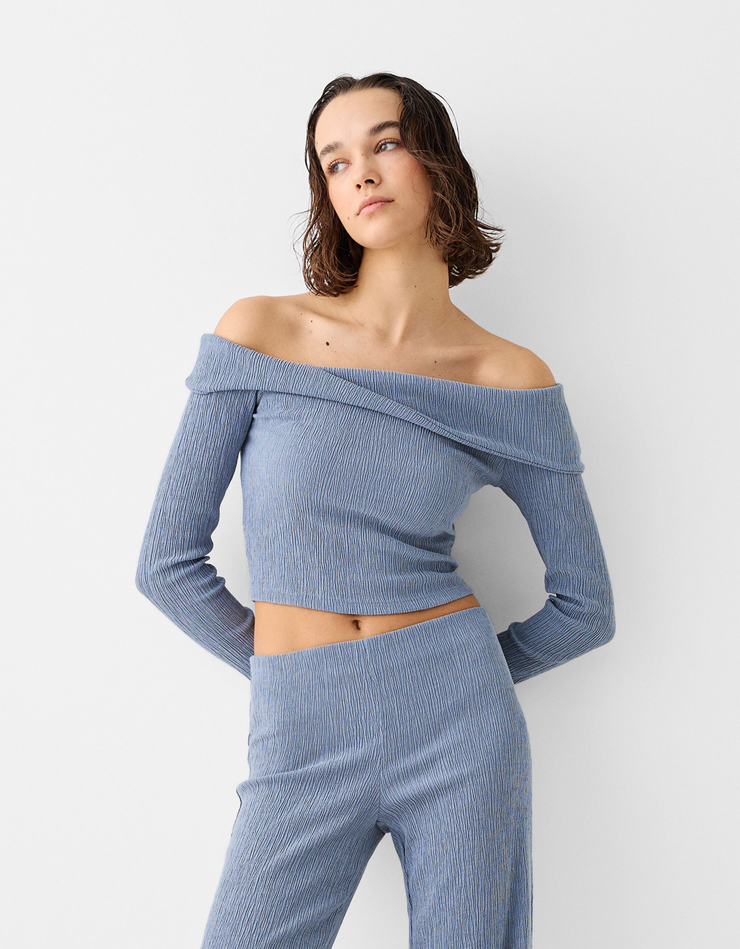 Shirt hotsell blote schouders