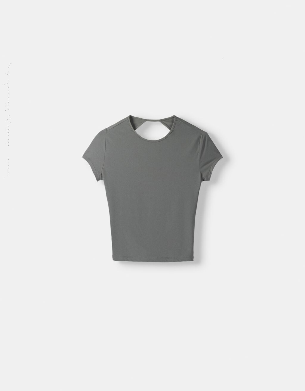Short sleeve T-shirt with open back