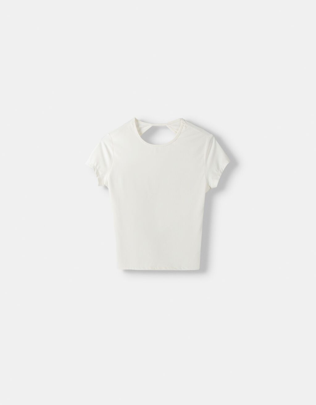 T-shirt met blote rug en korte mouw