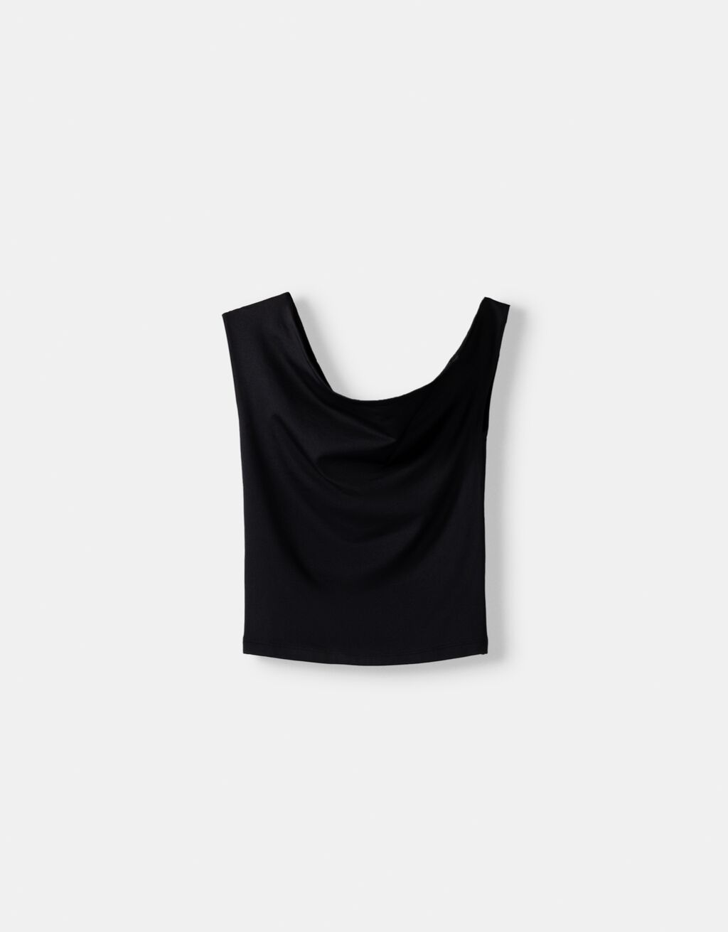 Sleeveless asymmetric T-shirt