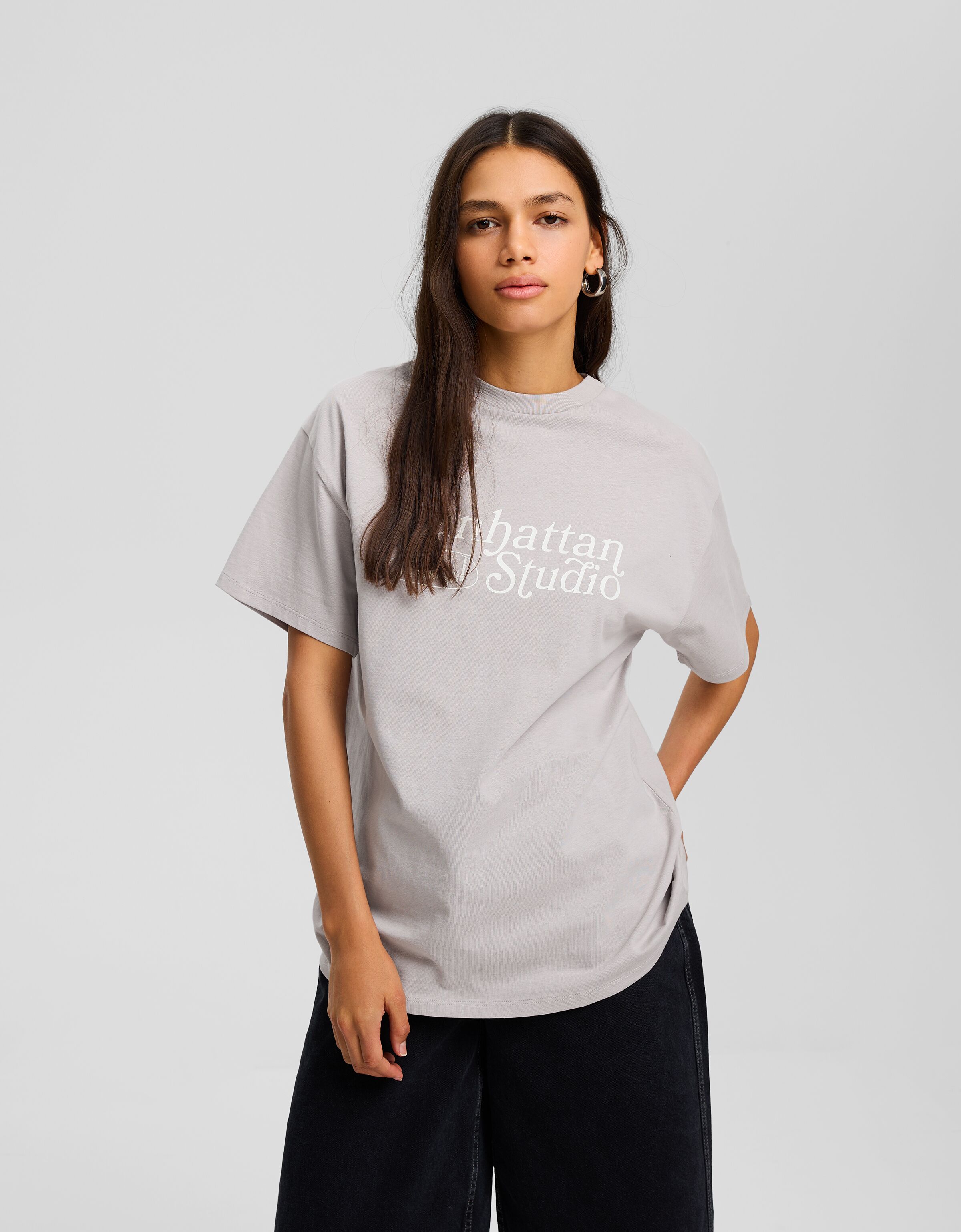 Maglietta clearance corta bershka