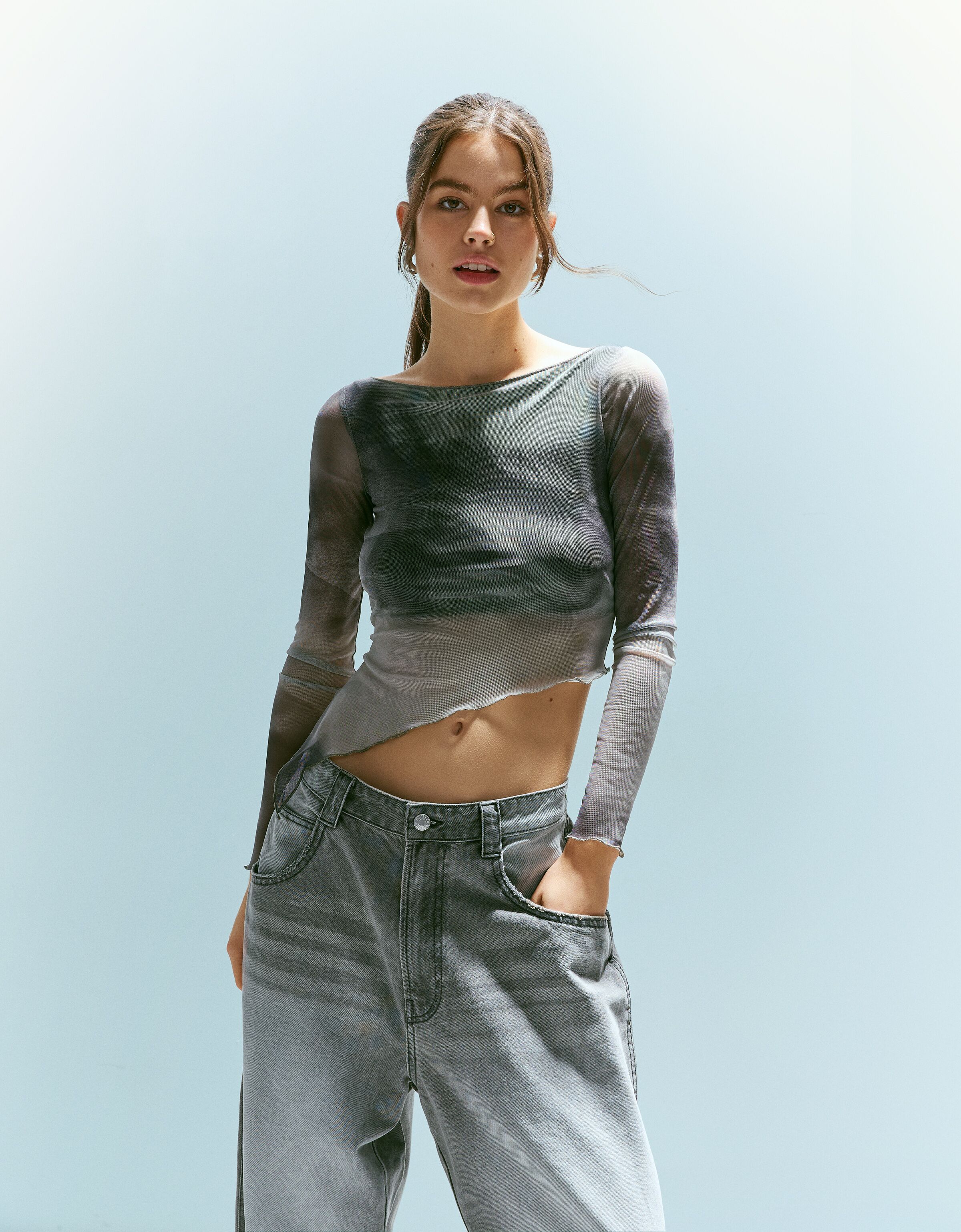Camisetas store chica bershka