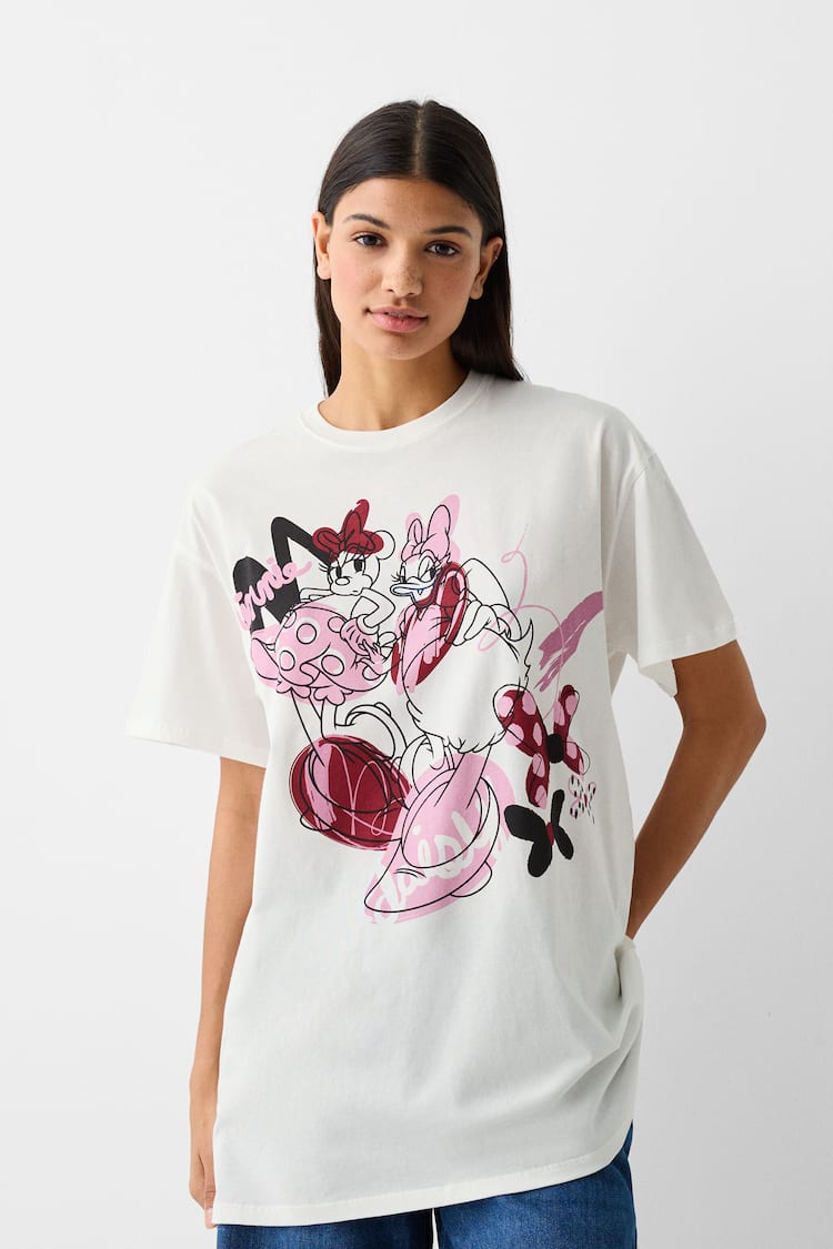 Mickey Mouse print short sleeve T-shirt