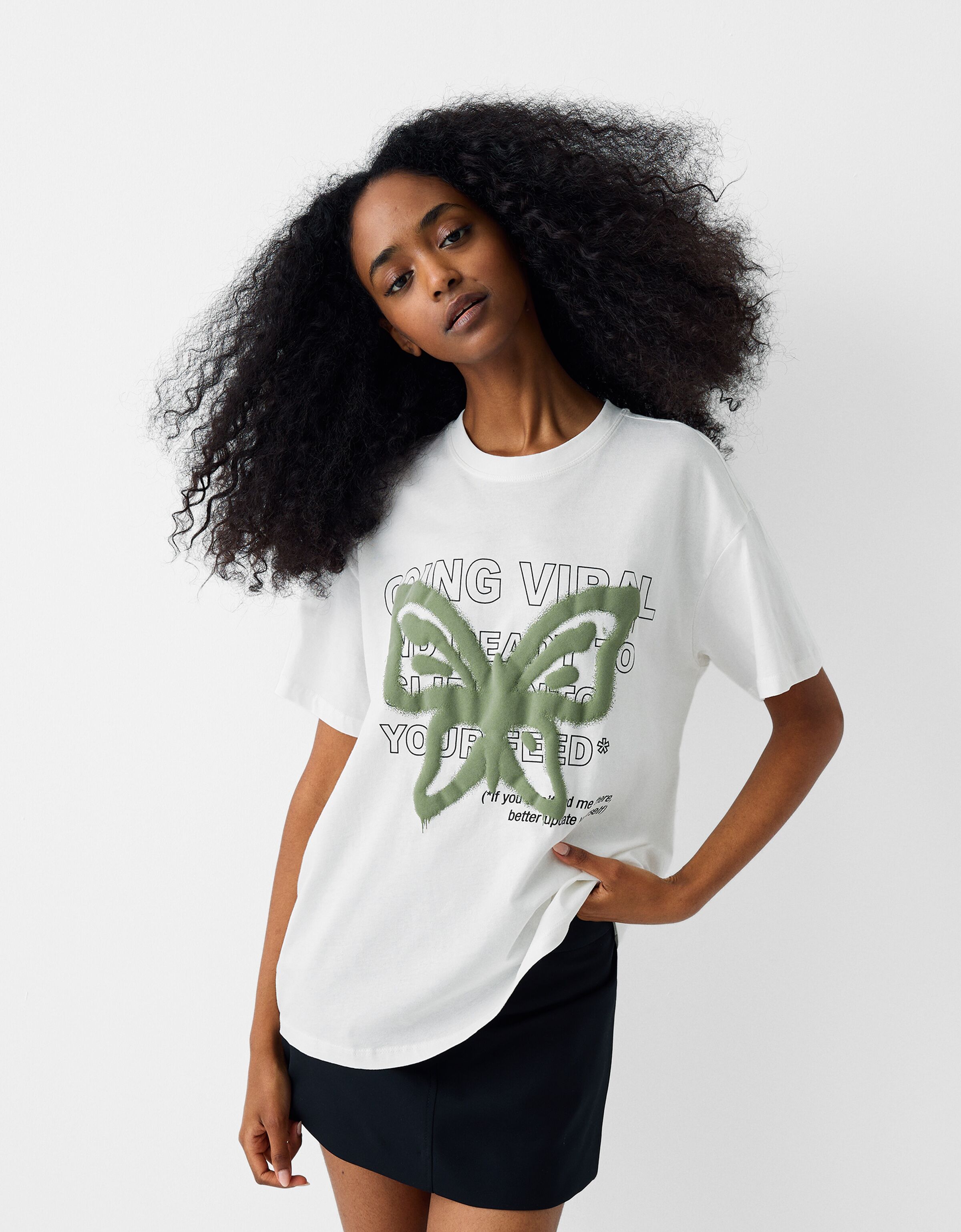 T shirts pour Femme Nouvelle Collection BERSHKA