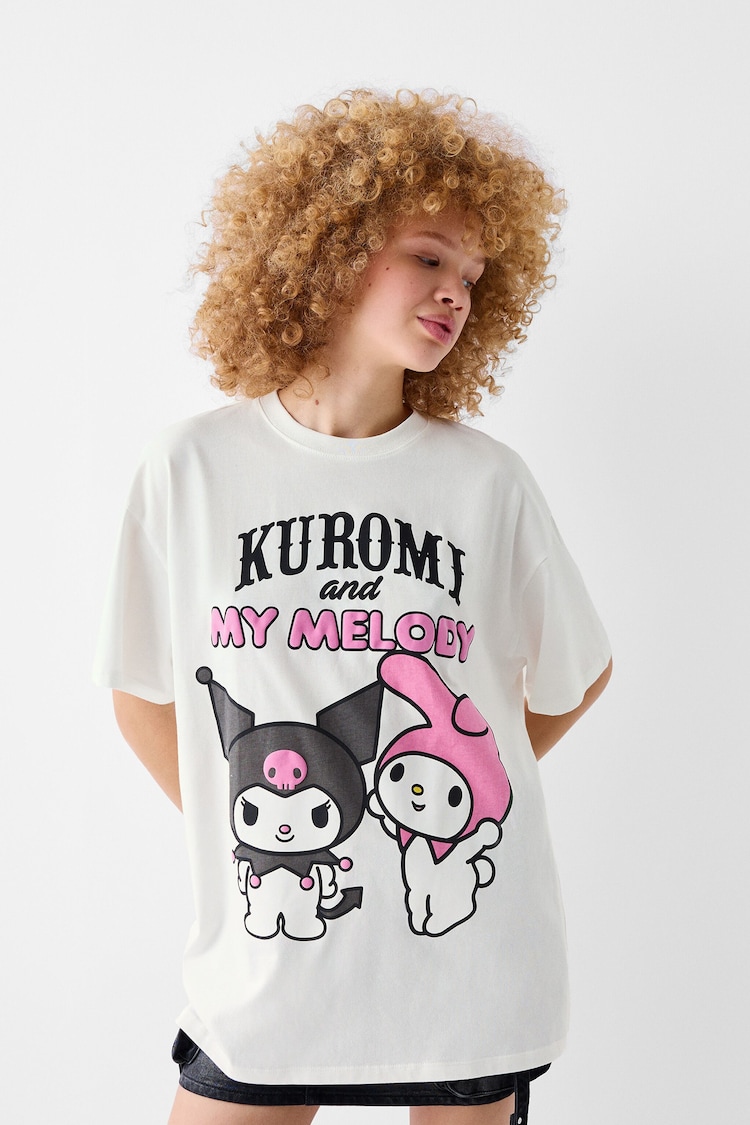 Kuromi print short sleeve T-shirt