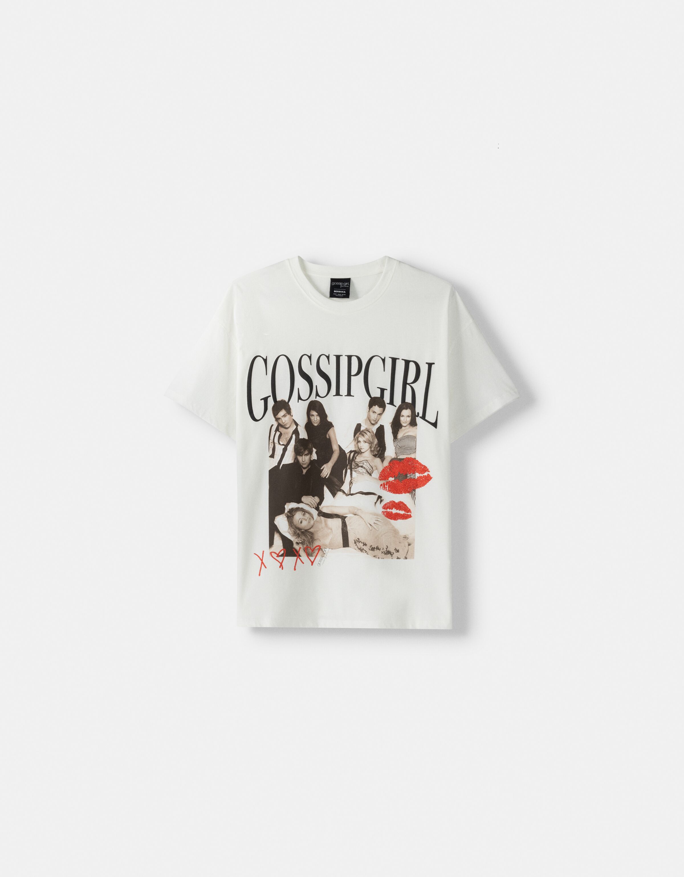Maglietta con stampa Gossip Girl a maniche corte Magliette e tops BSK Teen Bershka