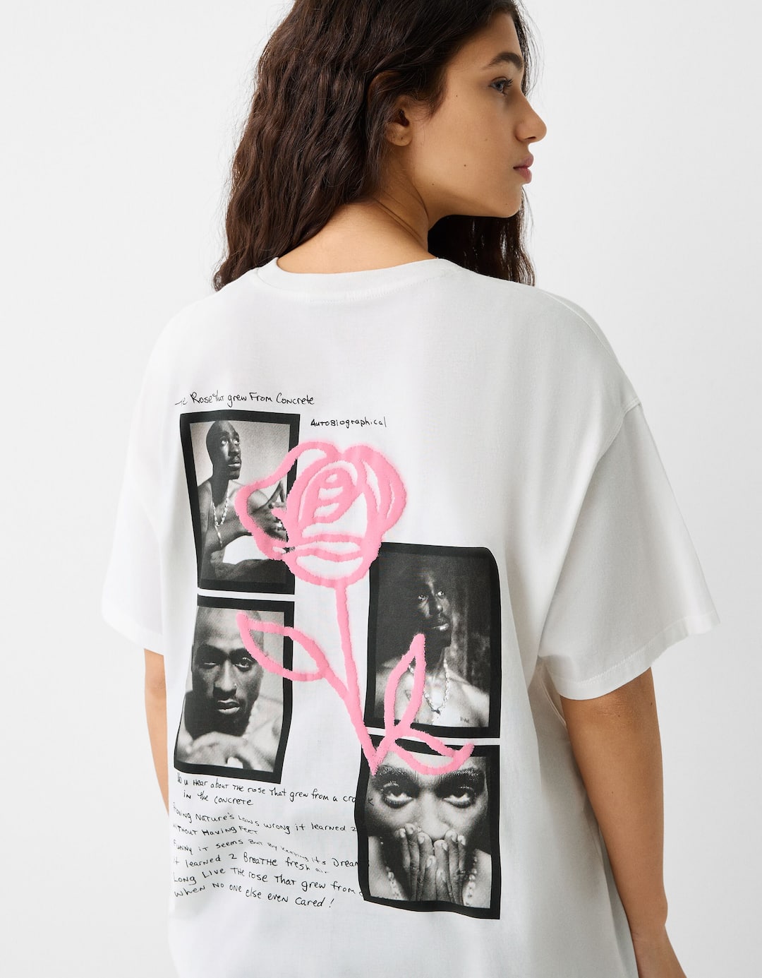 Tupac print short sleeve T-shirt