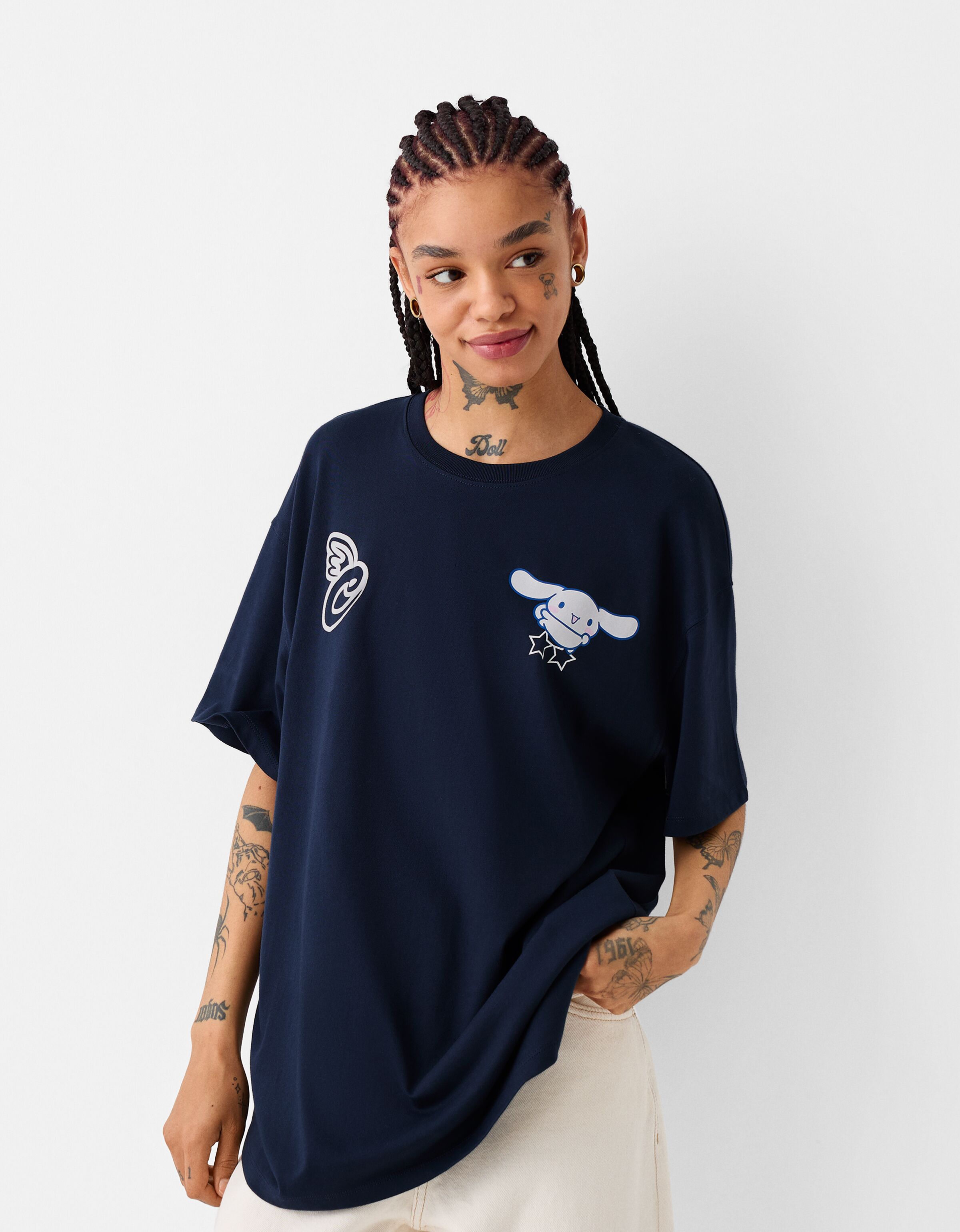 Cinnamoroll print short sleeve oversize T-shirt