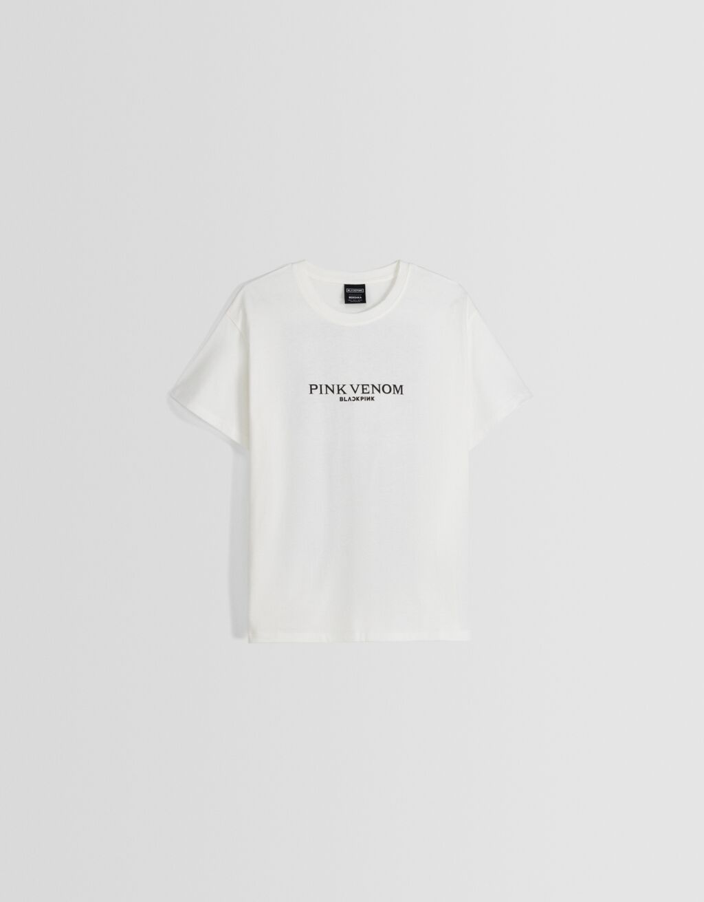 T-shirt Blackpink de manga curta com estampado-Gelo-4