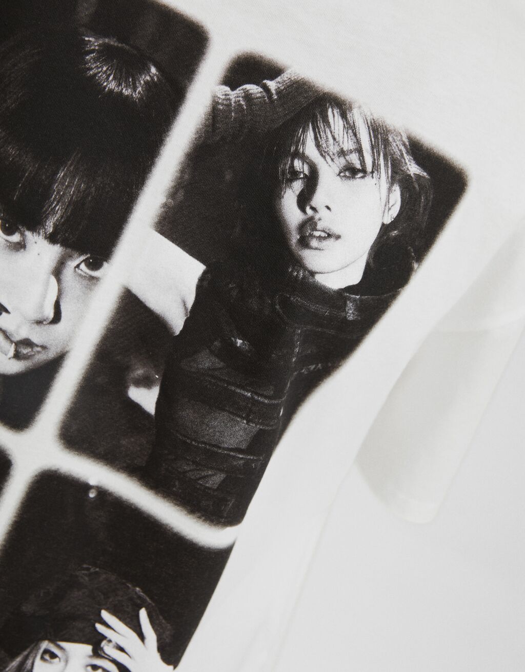 T-shirt Blackpink de manga curta com estampado-Gelo-6