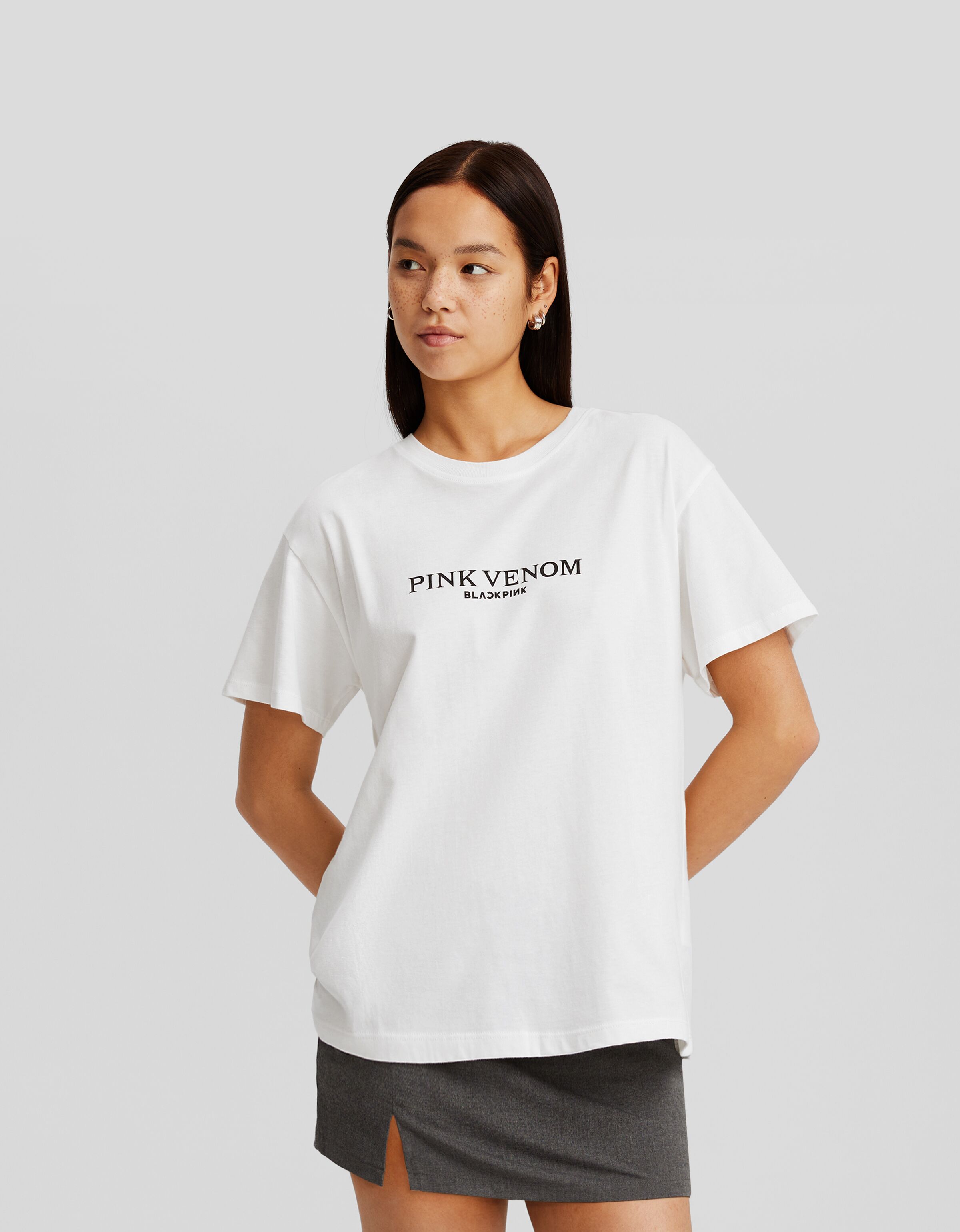 Short sleeve Blackpink print T shirt