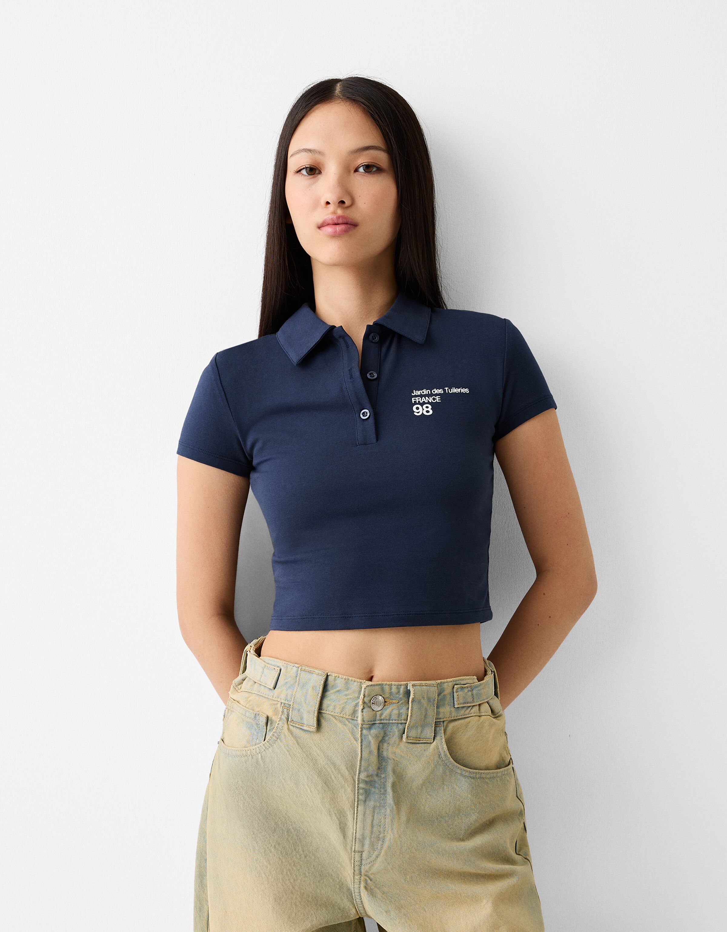 Polo collar deals t shirt