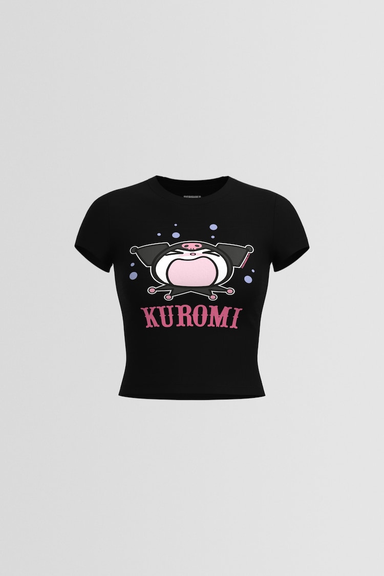 T-shirt Kuromi manga curta
