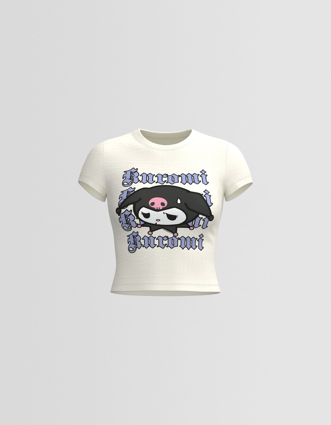 Kortärmad t-shirt med Kuromi-tryck
