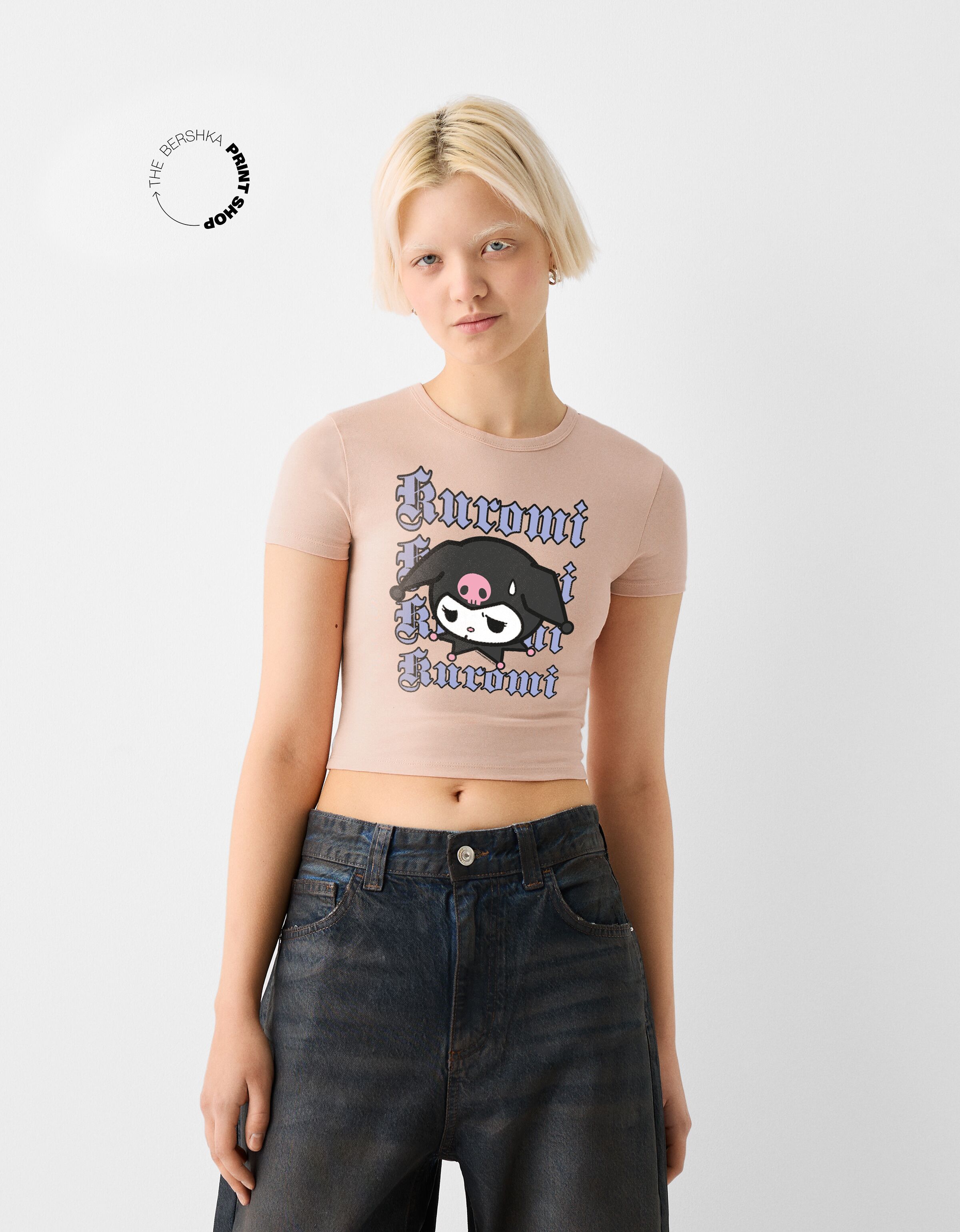 Camisetas de discount manga corta bershka