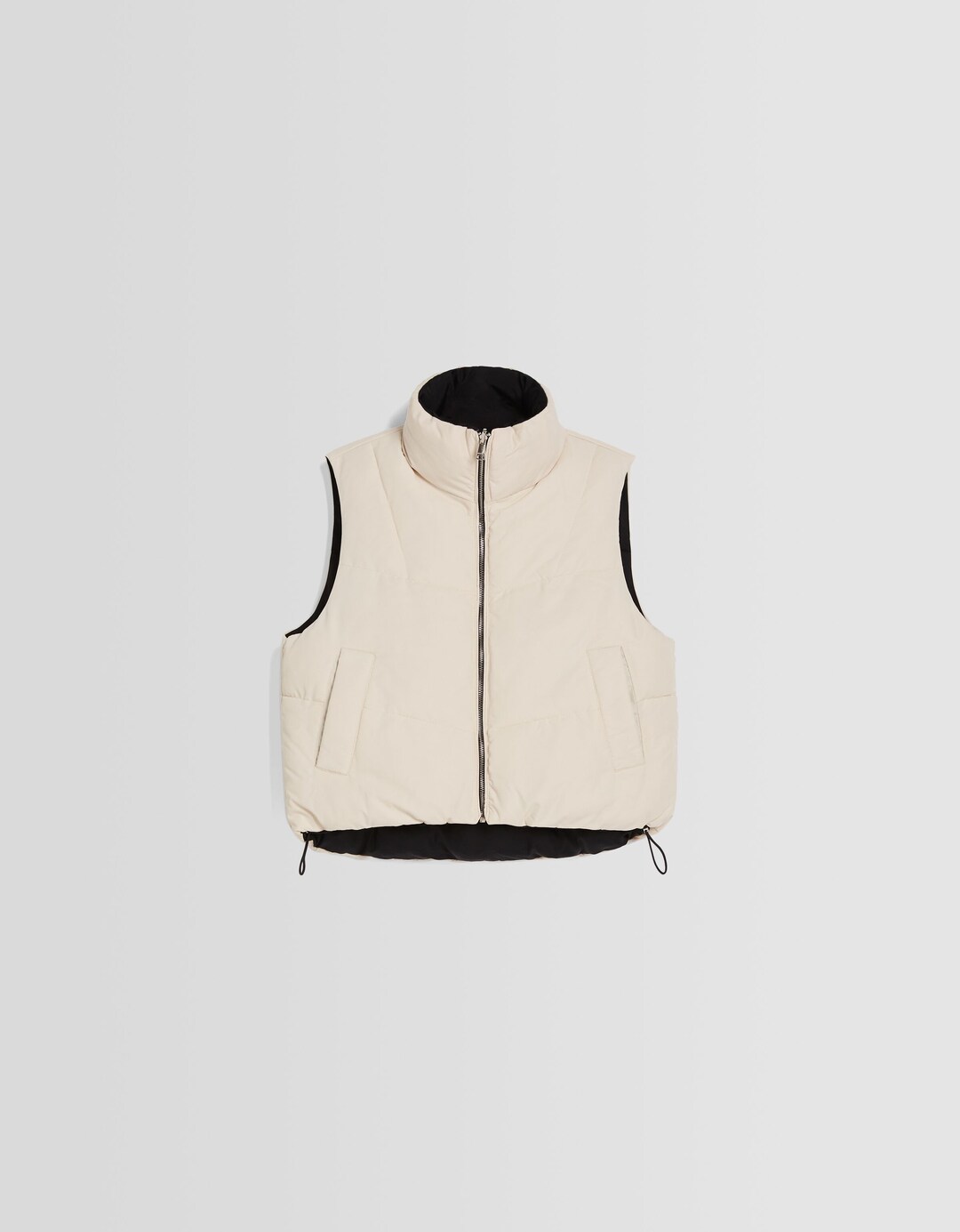 Reversible nylon gilet