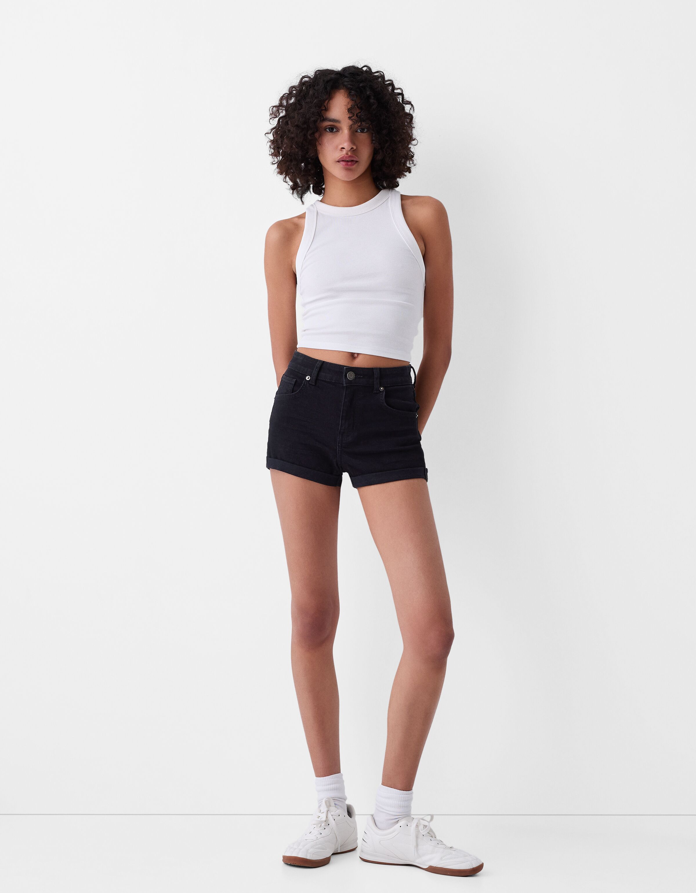 Bershka denim shorts 2025