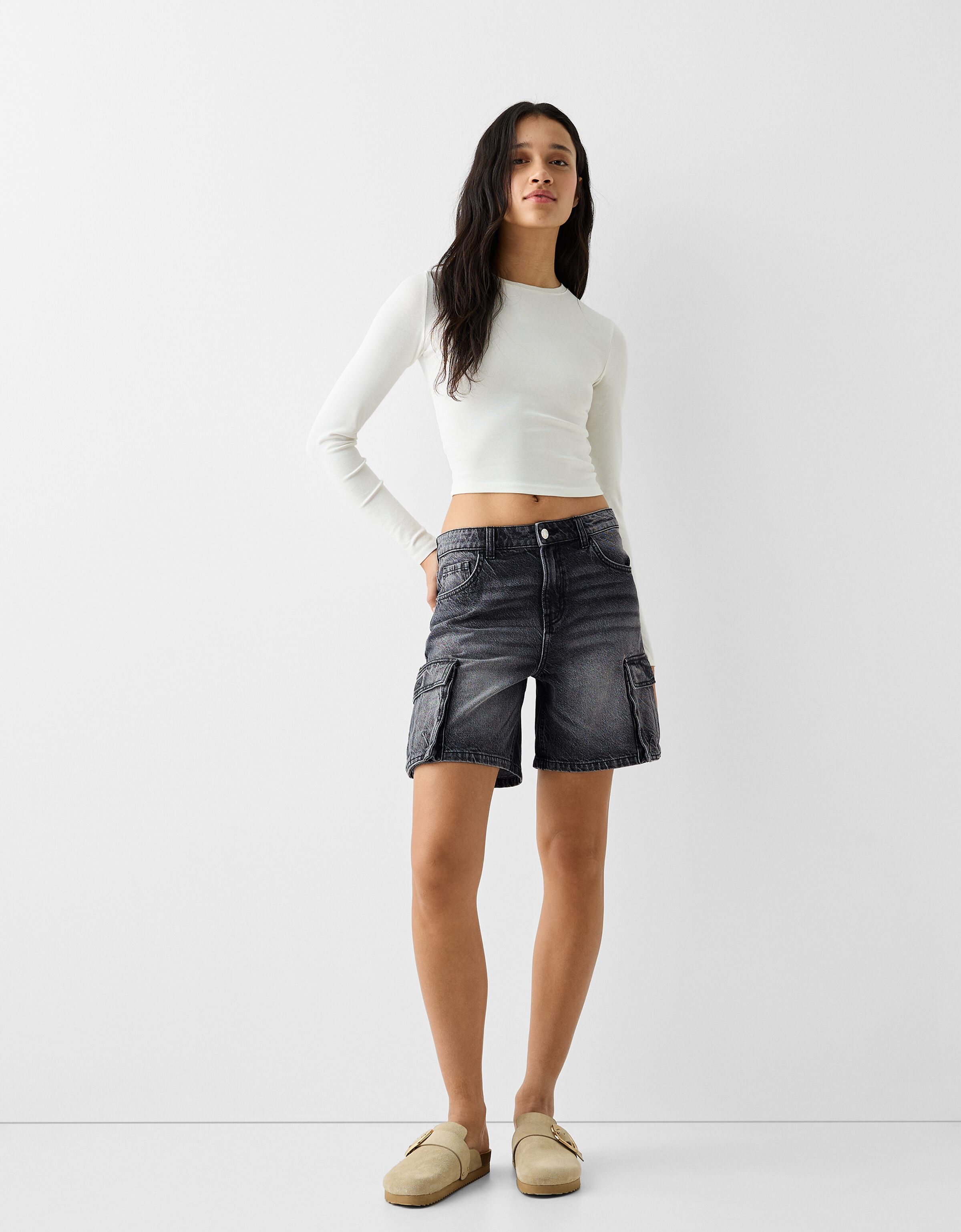 Pantalon corto shops mujer bershka