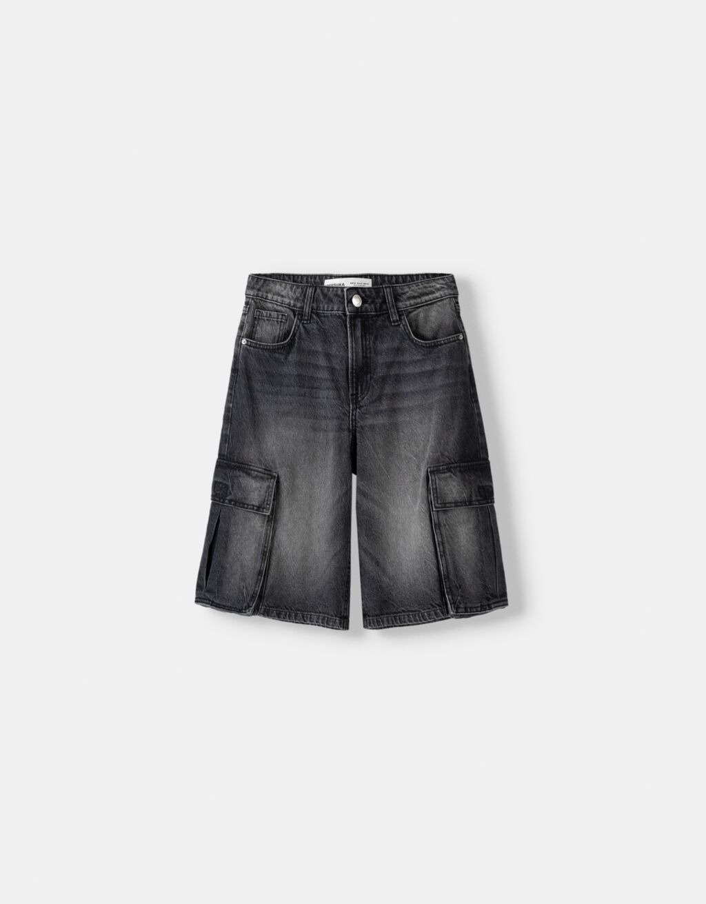 Sateen Stretch cargo Bermuda Shorts