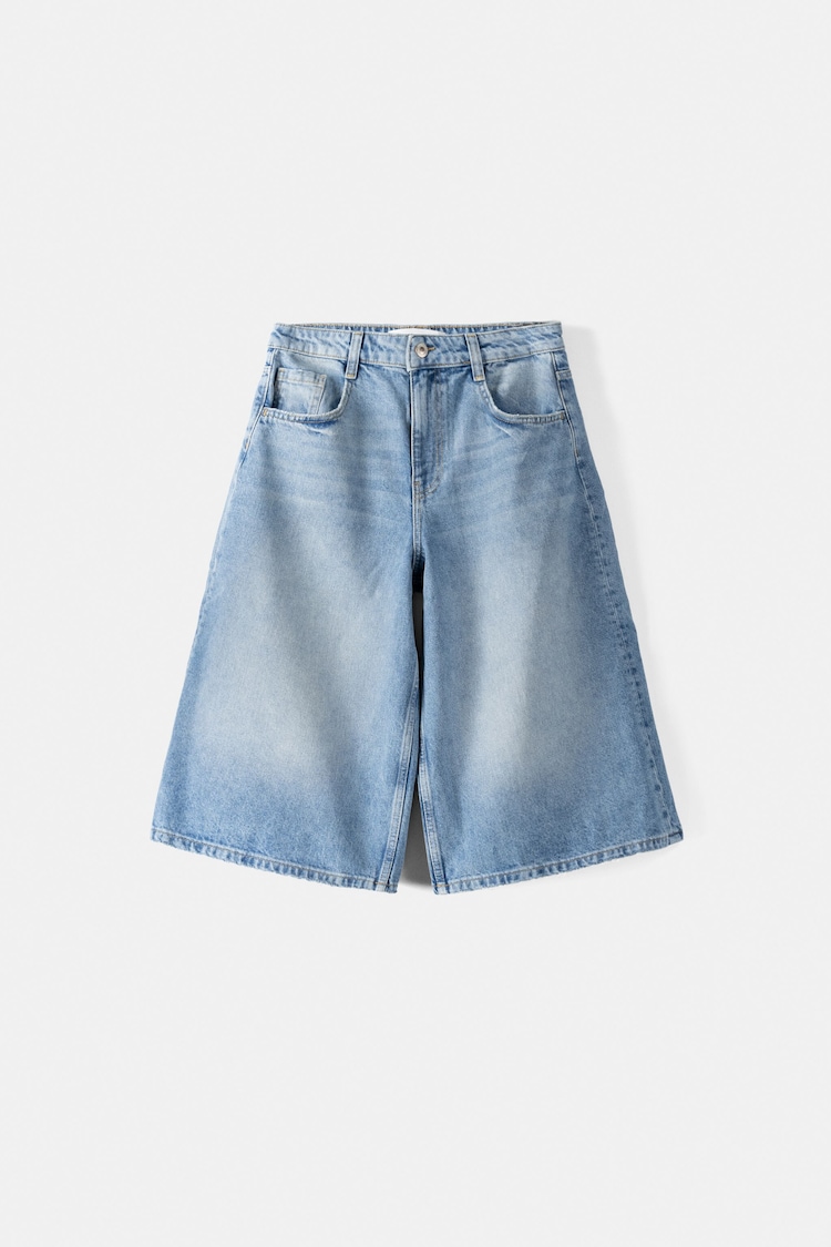 Jeans-Bermudashorts im Baggy-Stil