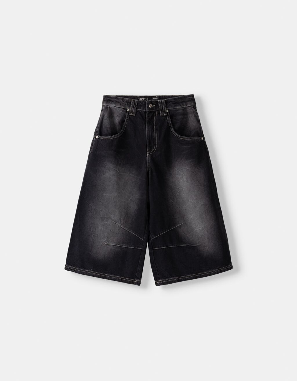 New York Red Bulls Bermuda jorts with embroidered rhinestones - BSK