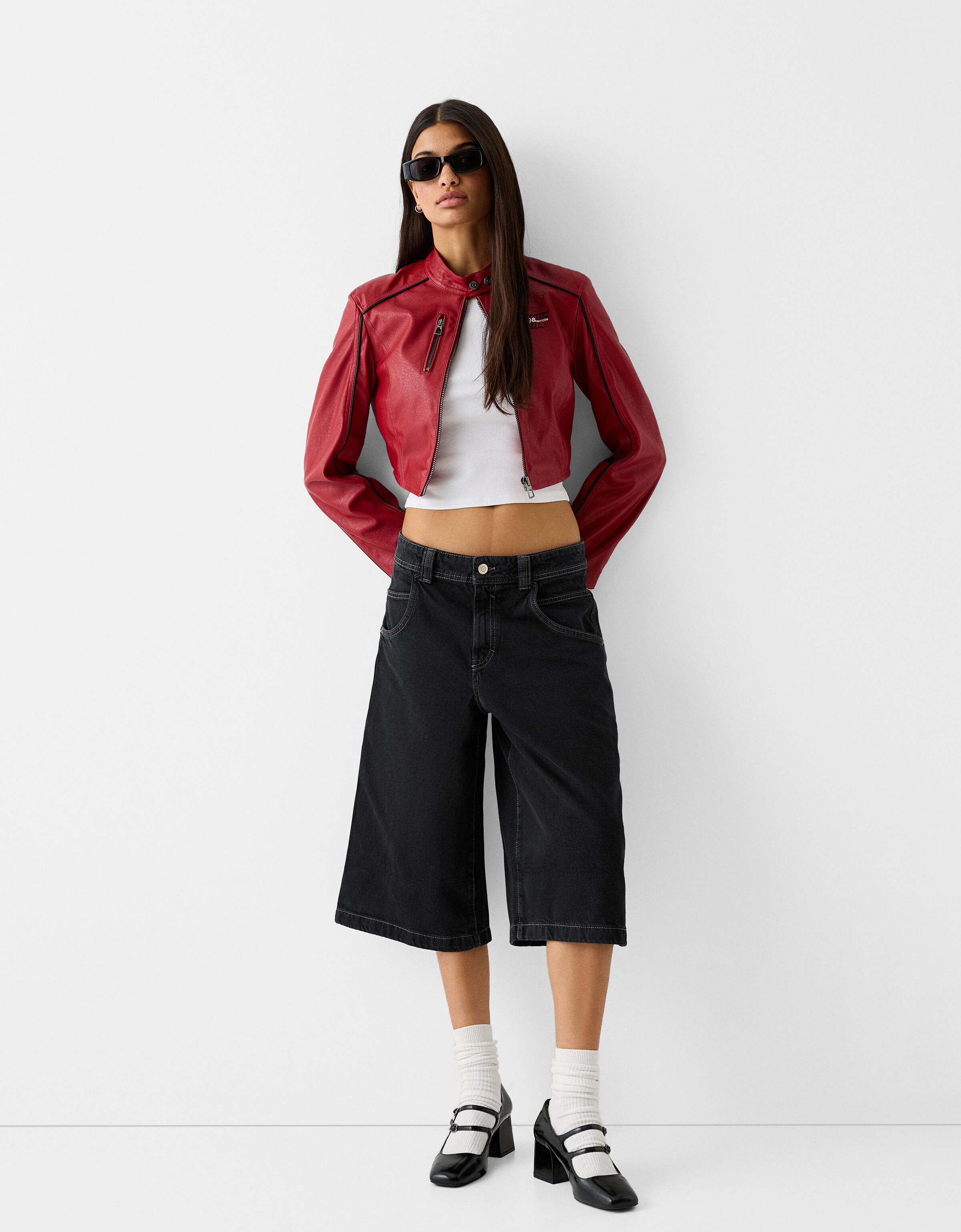 Bermudas mujer bershka clearance