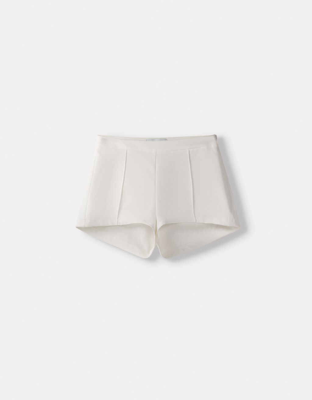 Mini-short moulant-Écru-4