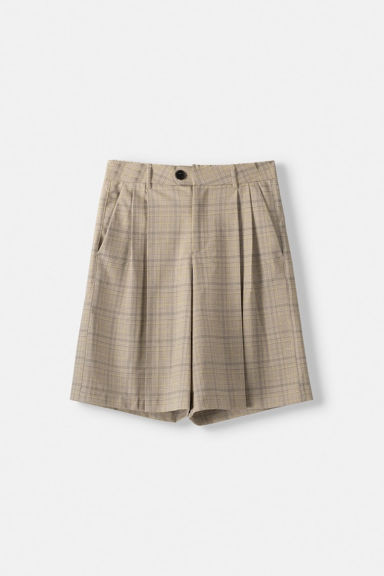 Checked tailored Bermuda shorts