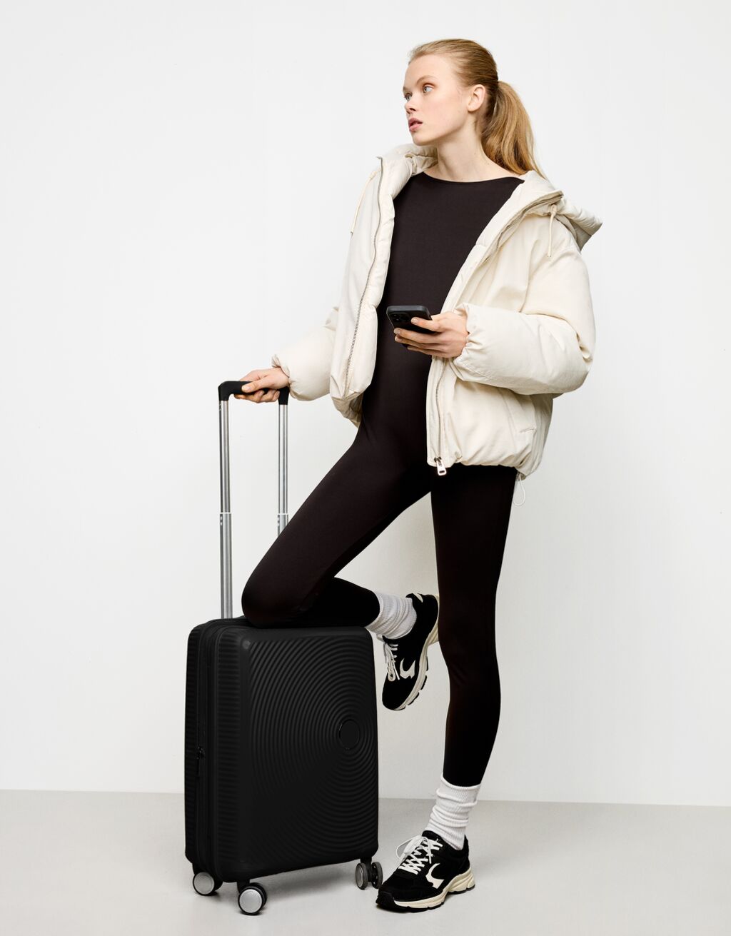 Combinaison pantalon moulante sans manches-Noir-2