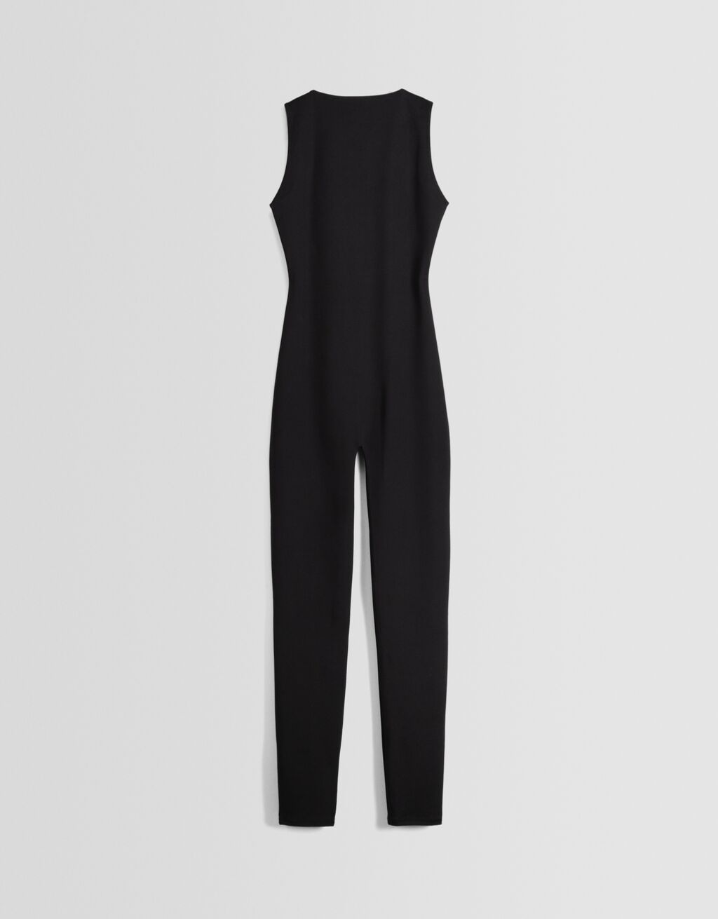 Combinaison pantalon moulante sans manches-Noir-3