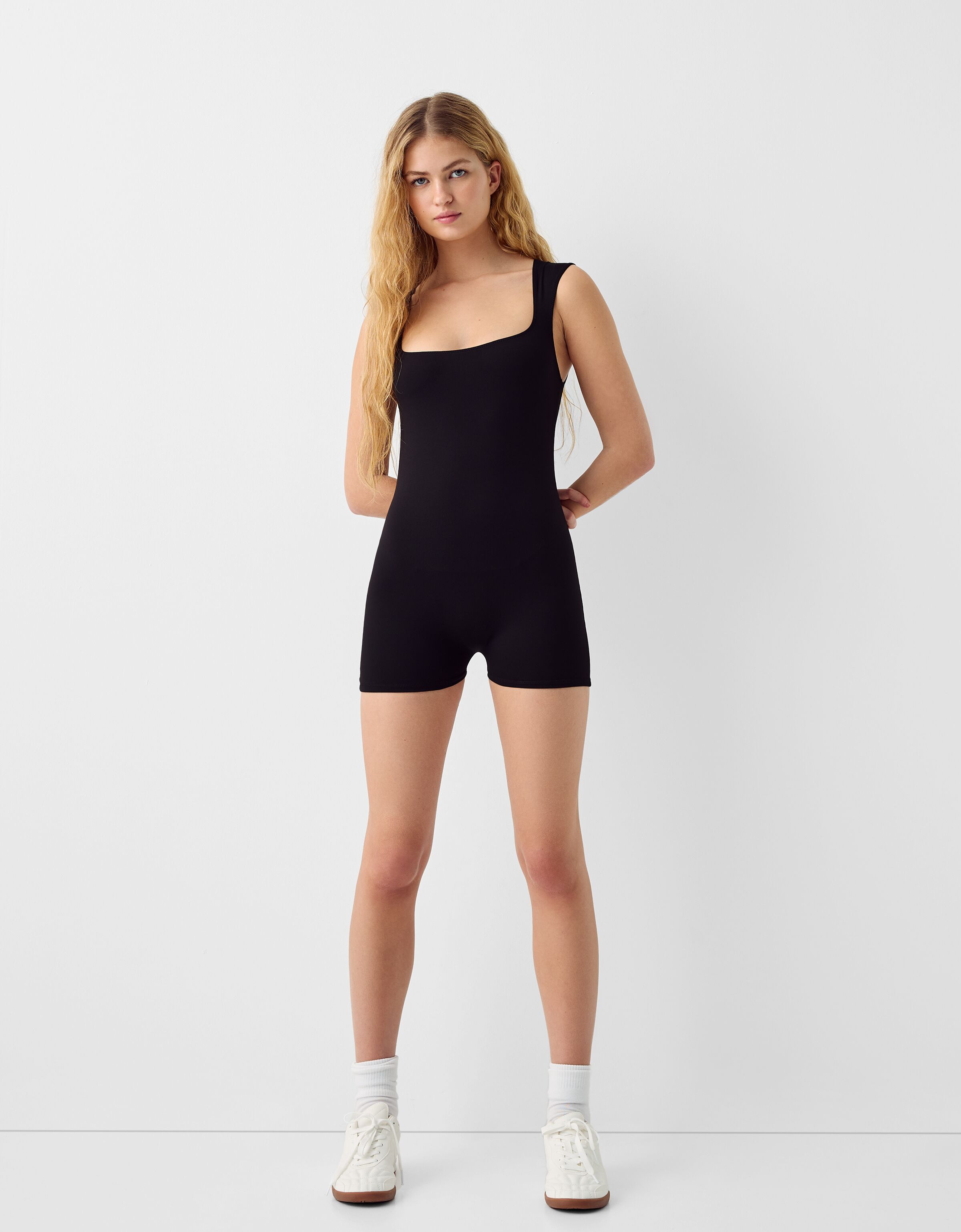 Black sales fitted playsuit