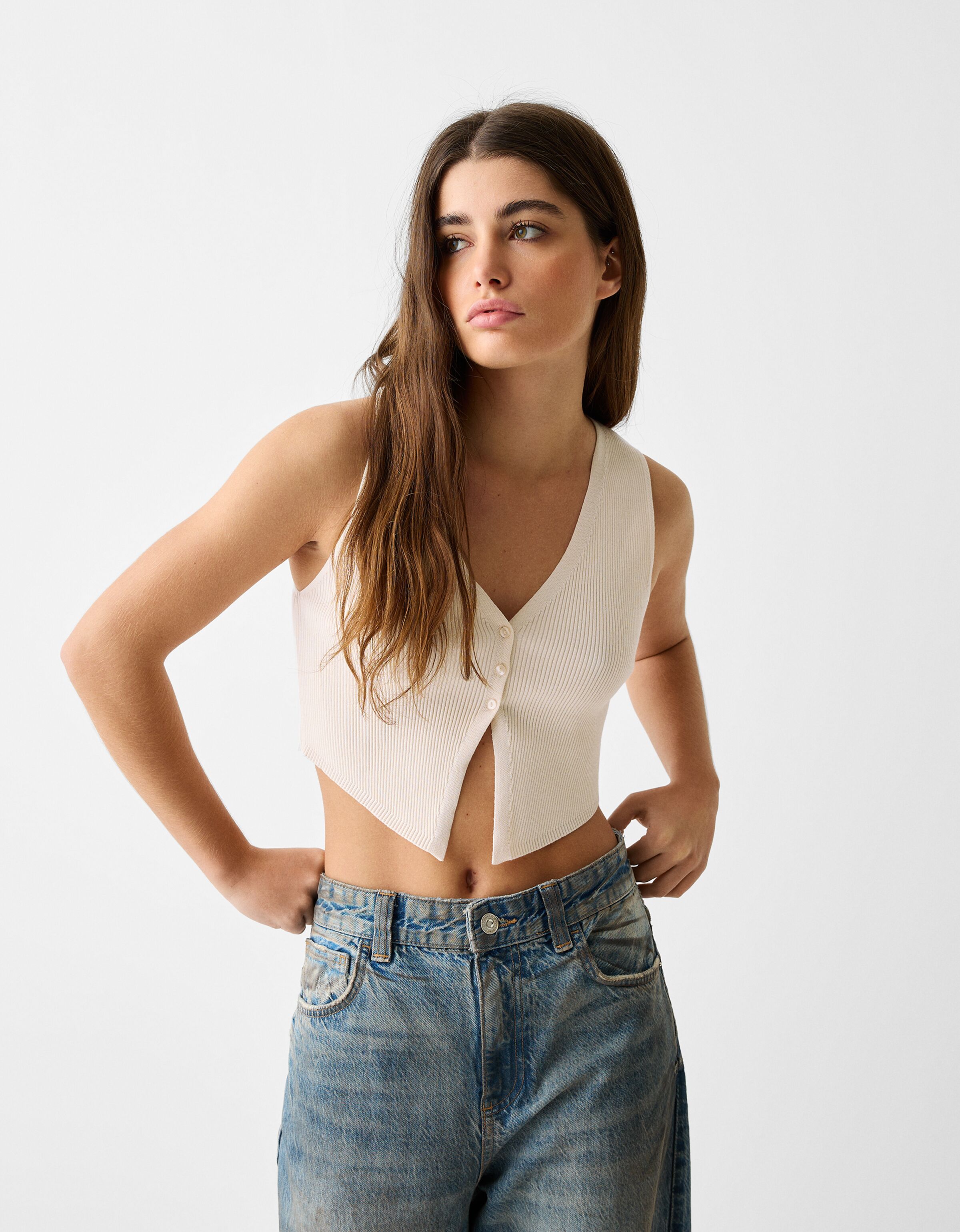 Chalecos mujer online bershka